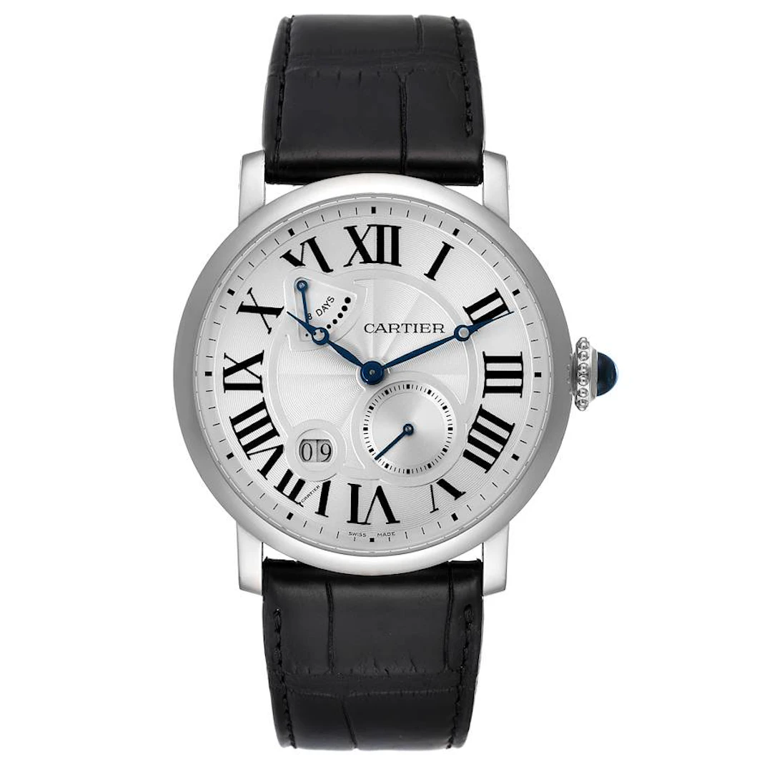 Rotonde de Cartier (Reference W1556202). A 42mm white gold manual