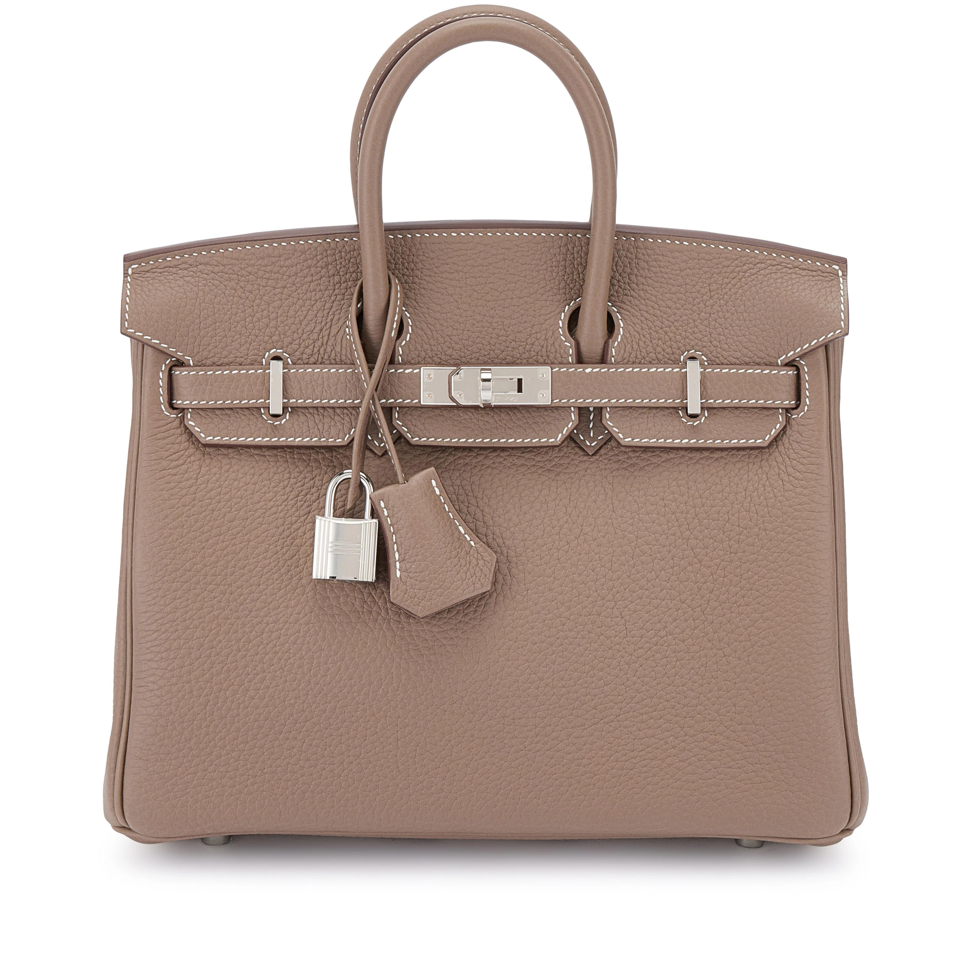 Etoupe Togo Birkin 25 Palladium Hardware, 2026