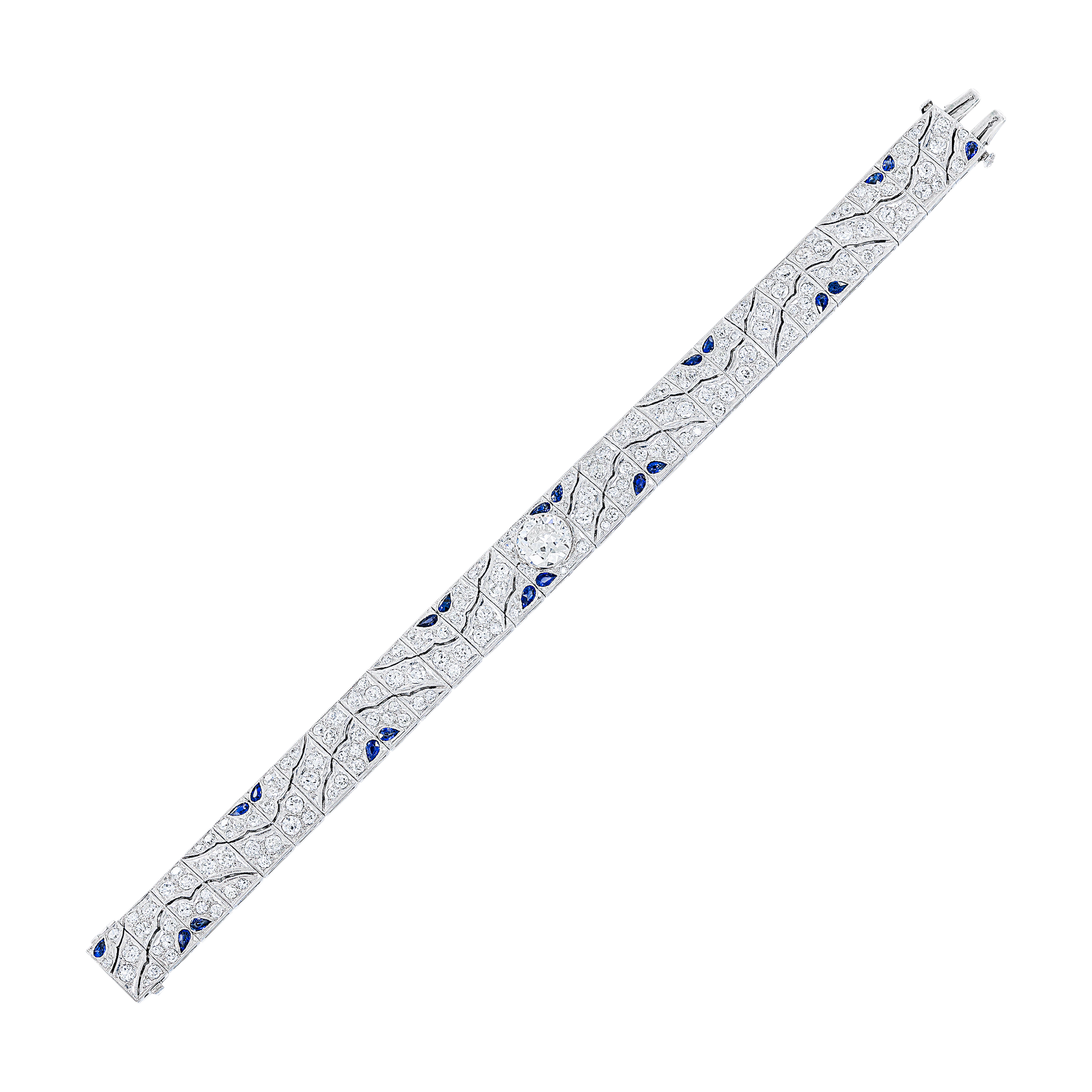 Diamond and Sapphire Bracelet