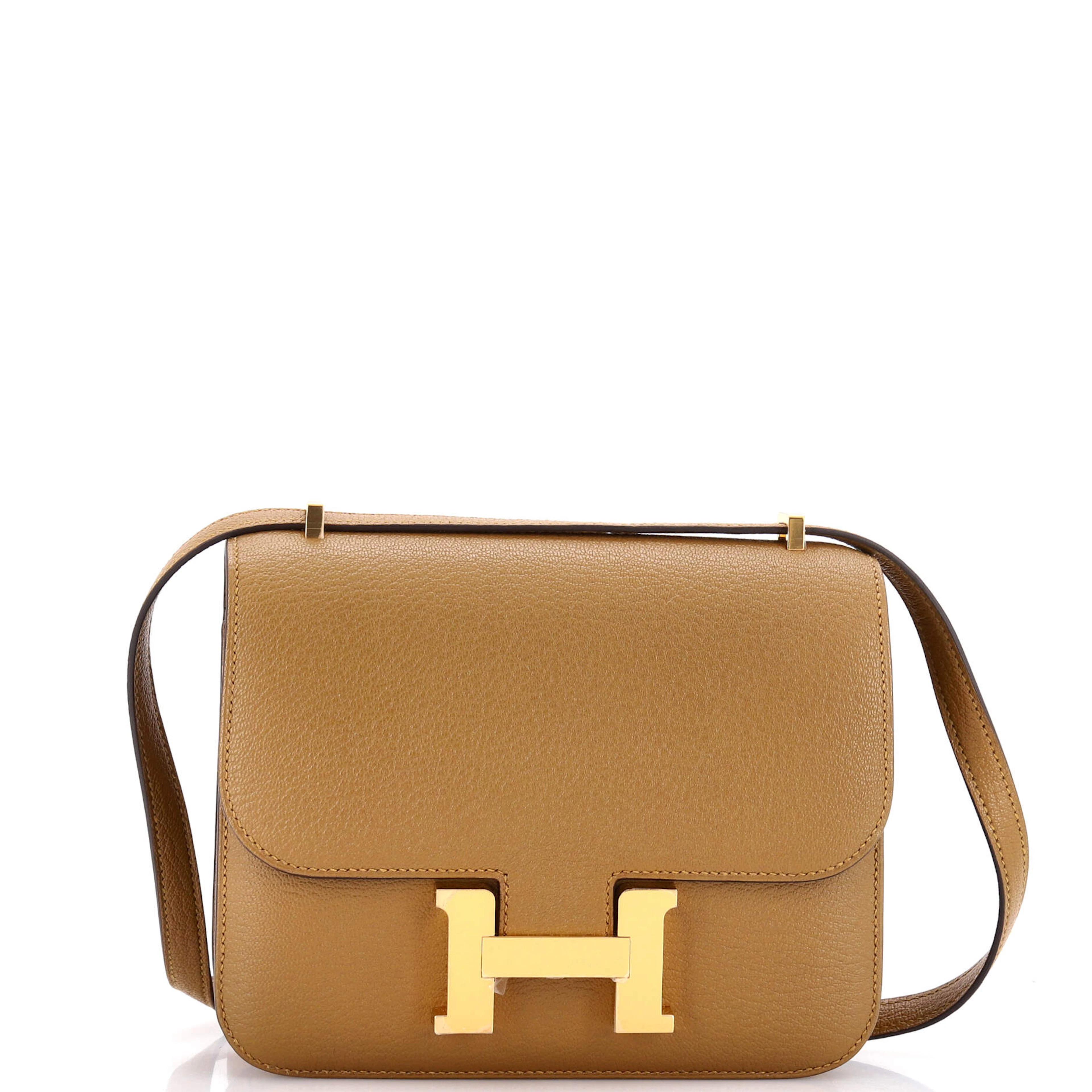 Bronze Dore Chèvre Mysore Mini Constance 18 Gold Hardware, 2024