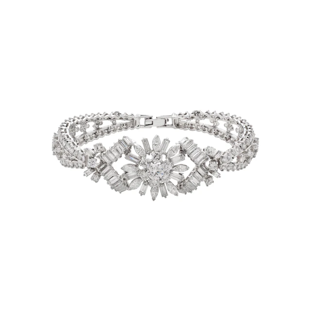 Vintage Platinum and 17.00ctw Diamond Bracelet