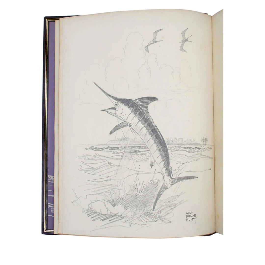 American Big Game Fishing | First Edition, with Signed Drawing by