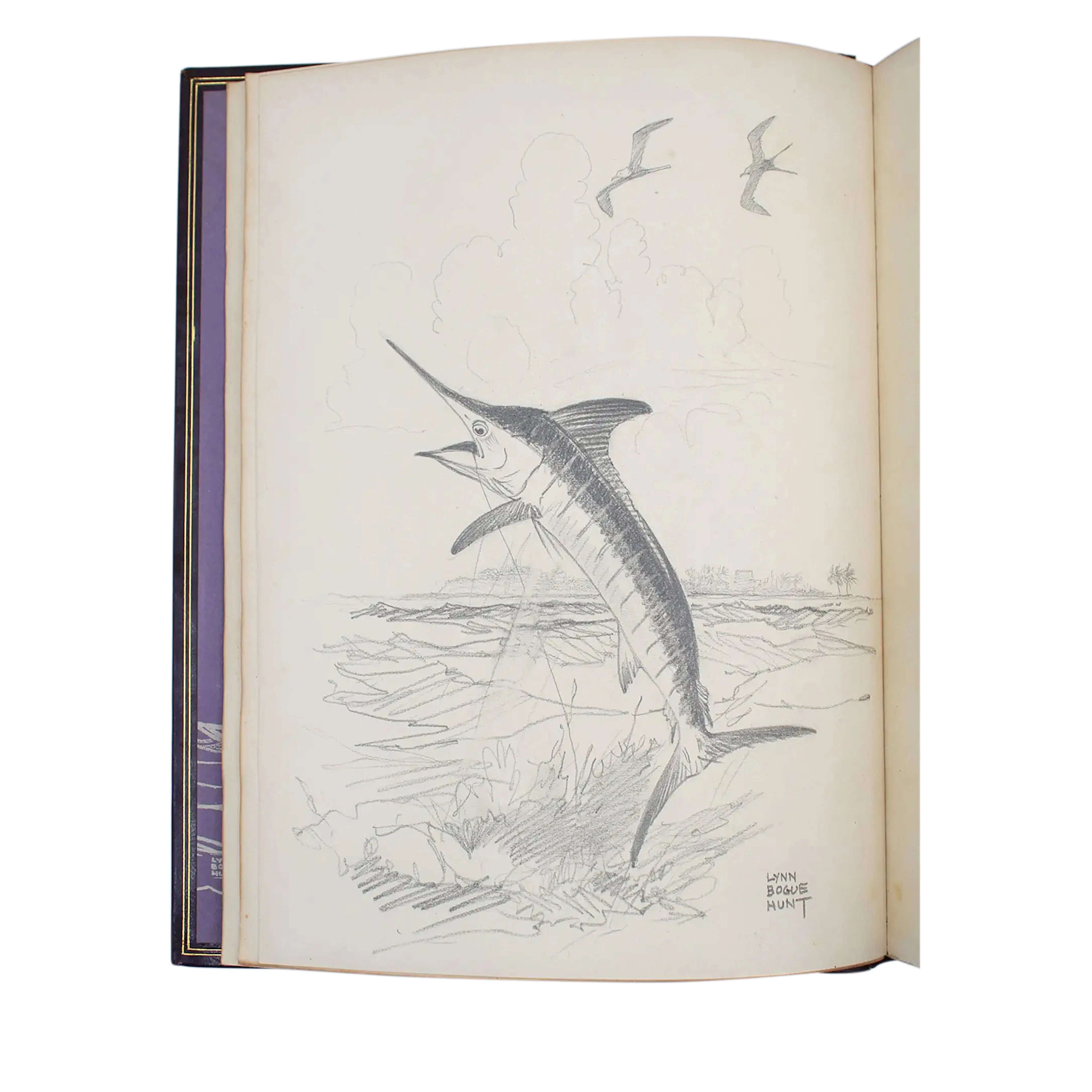 American Big Game Fishing | First Edition, with Signed Drawing by
