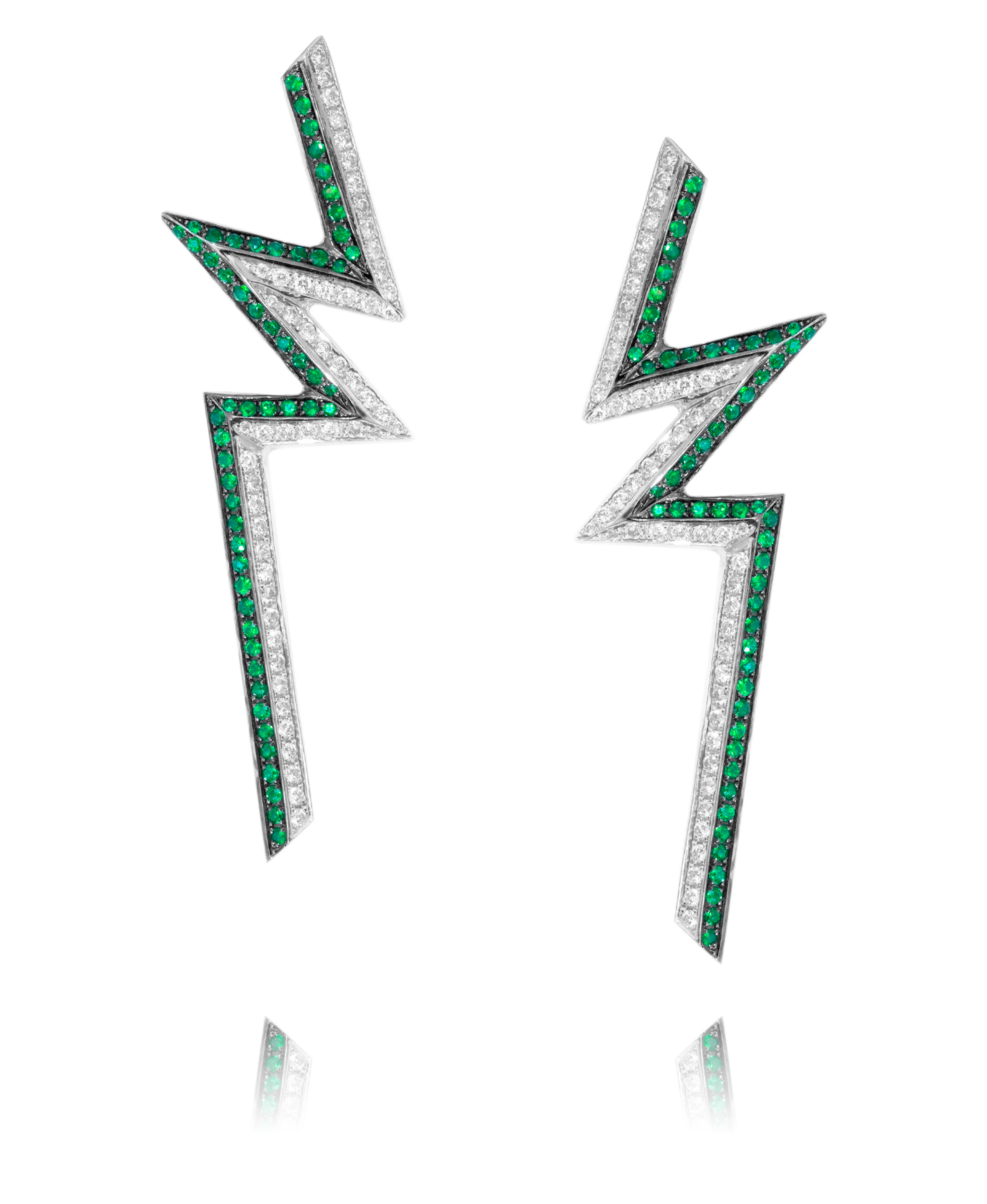 "Phoenician Script" Earrings by Ralph Masri