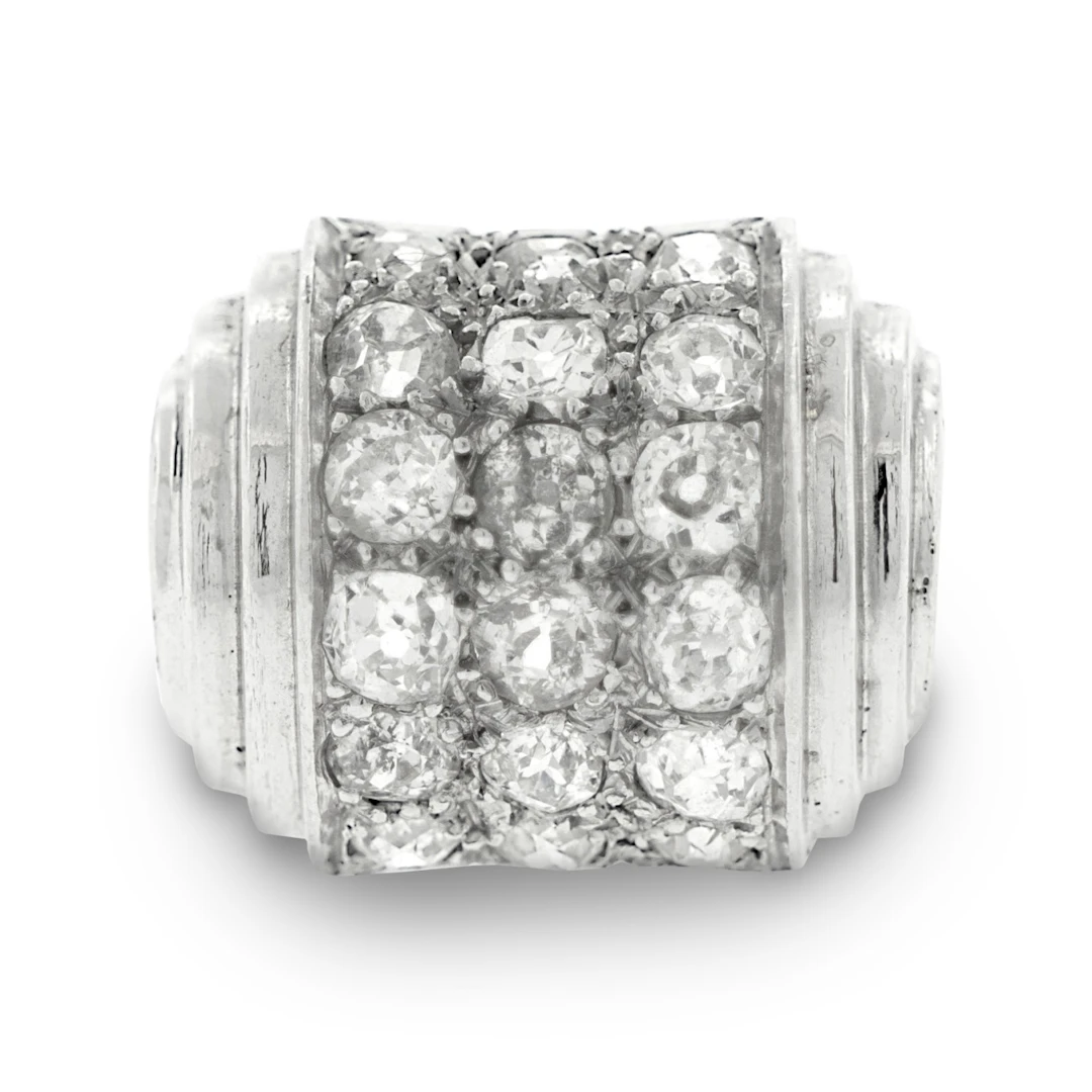 Platinum and Diamond Ring, France