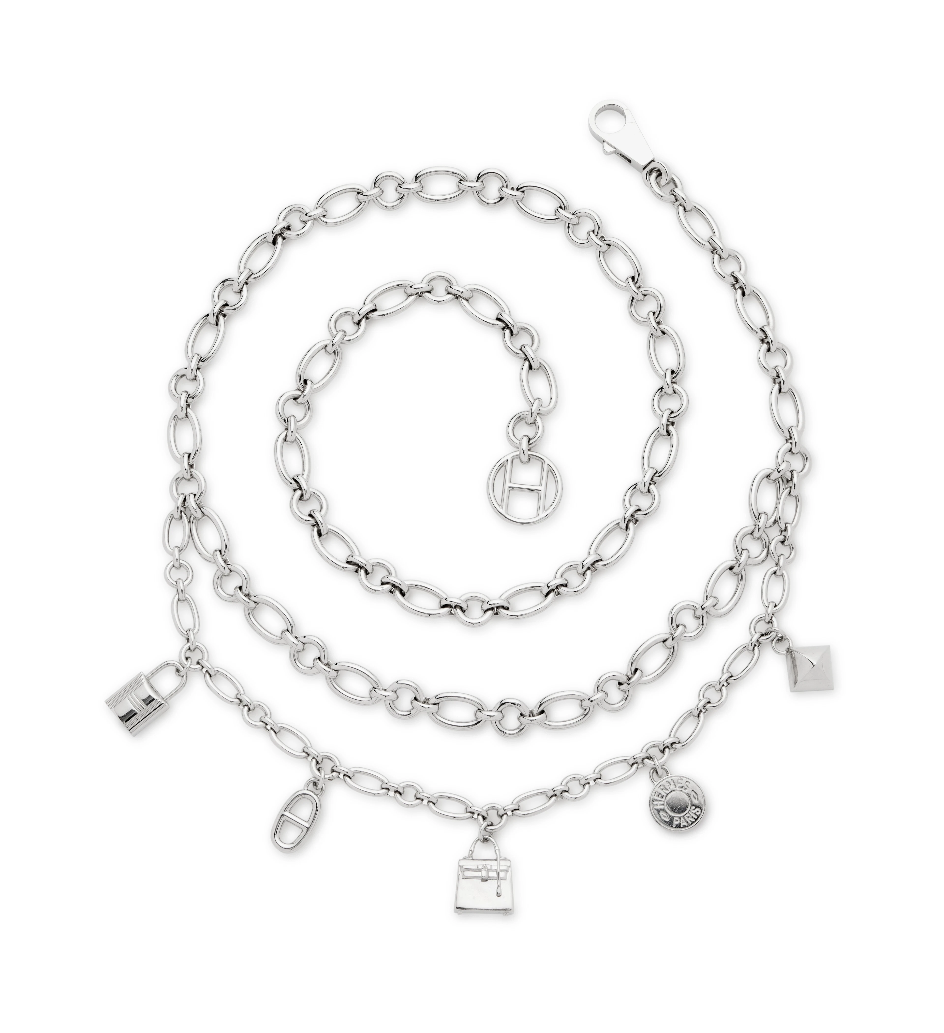 Silver Metal Olga Belt Chain