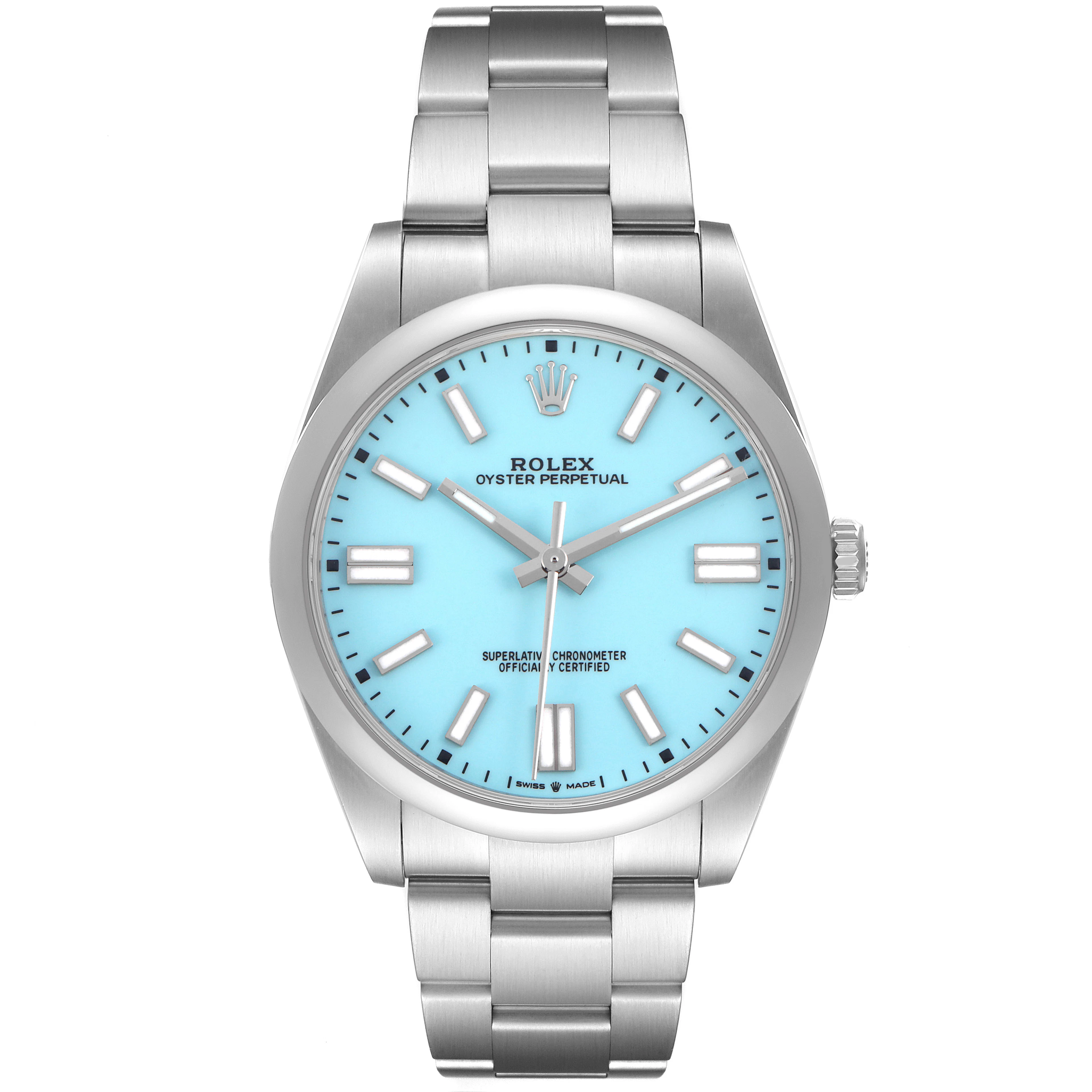Oyster Perpetual 'Tiffany Blue Turquoise" Dial (Reference 124300).