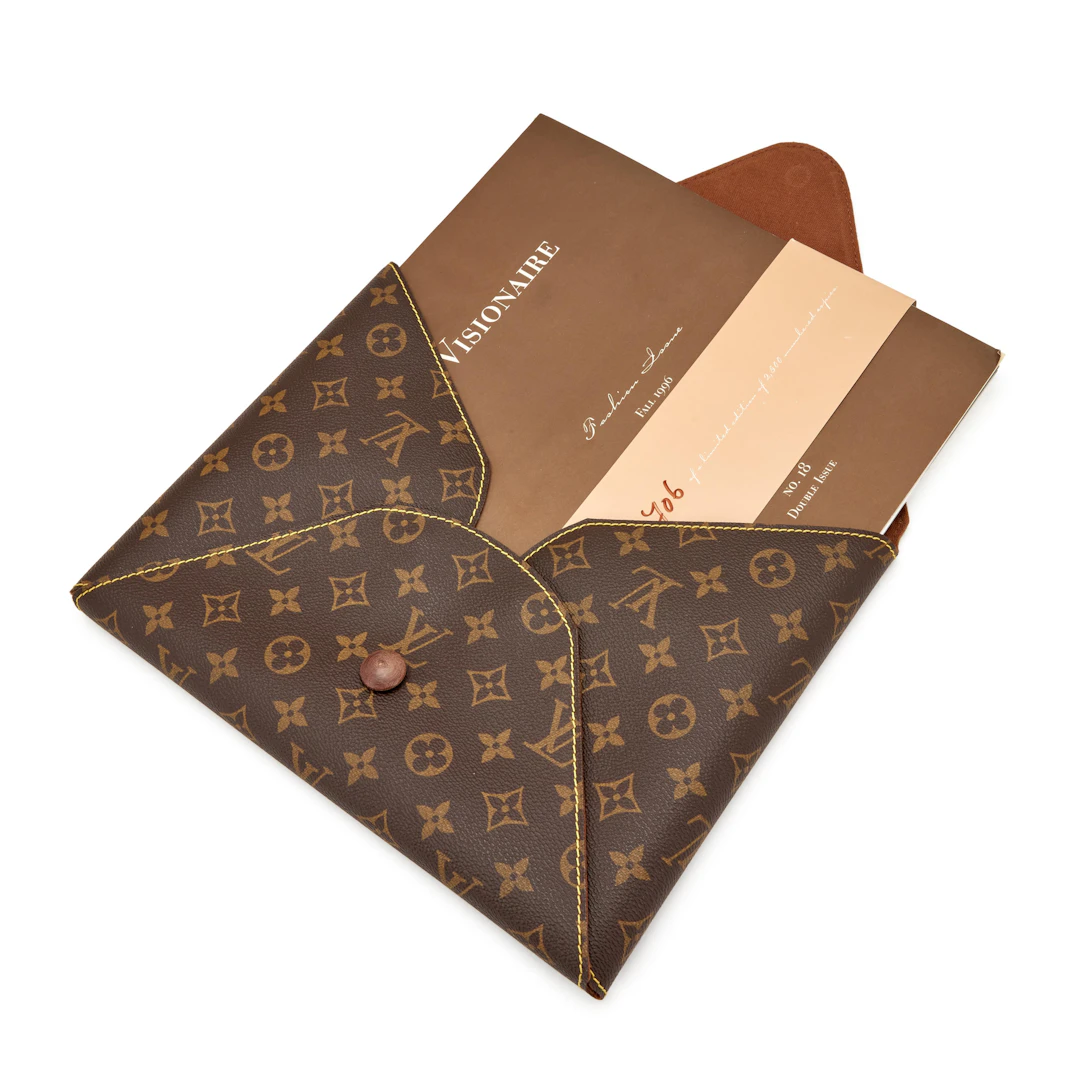 Ebene Monogram Coated Canvas Portfolio Case and Visionaire 18 Fashion