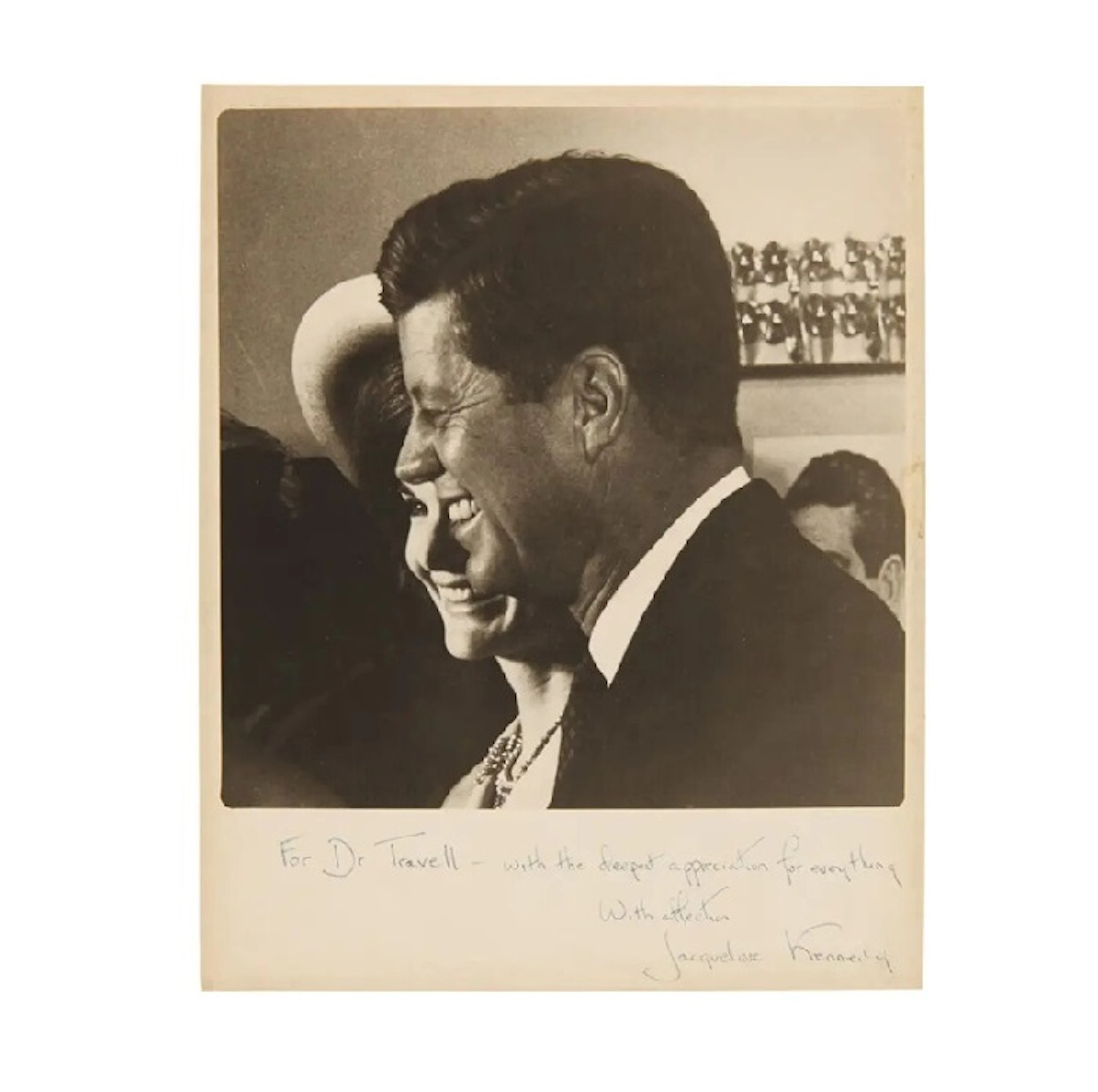Photograph of President John F. Kennedy and Jackie | Inscribed by