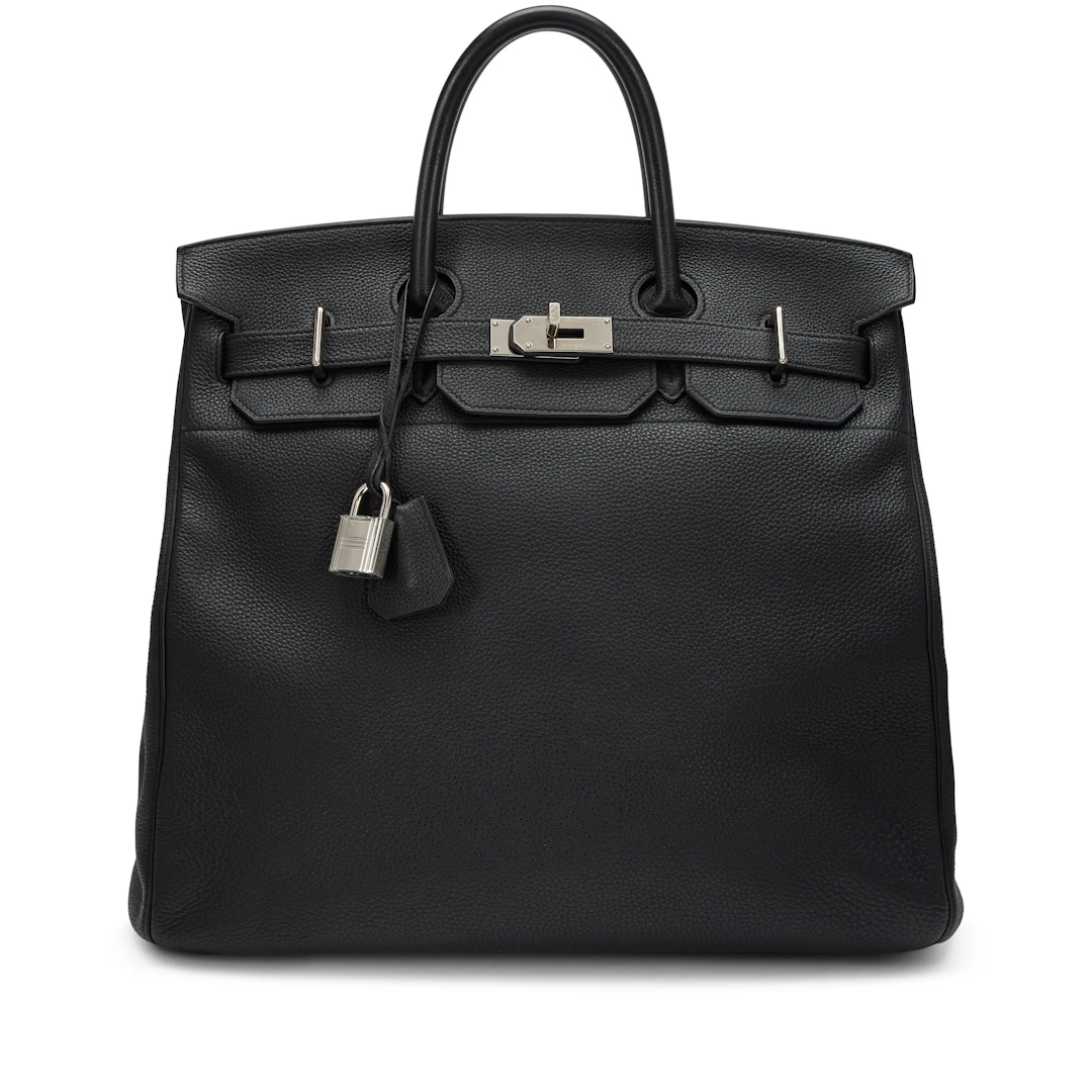 Black Togo HAC Birkin 40 Palladium Hardware, 2017