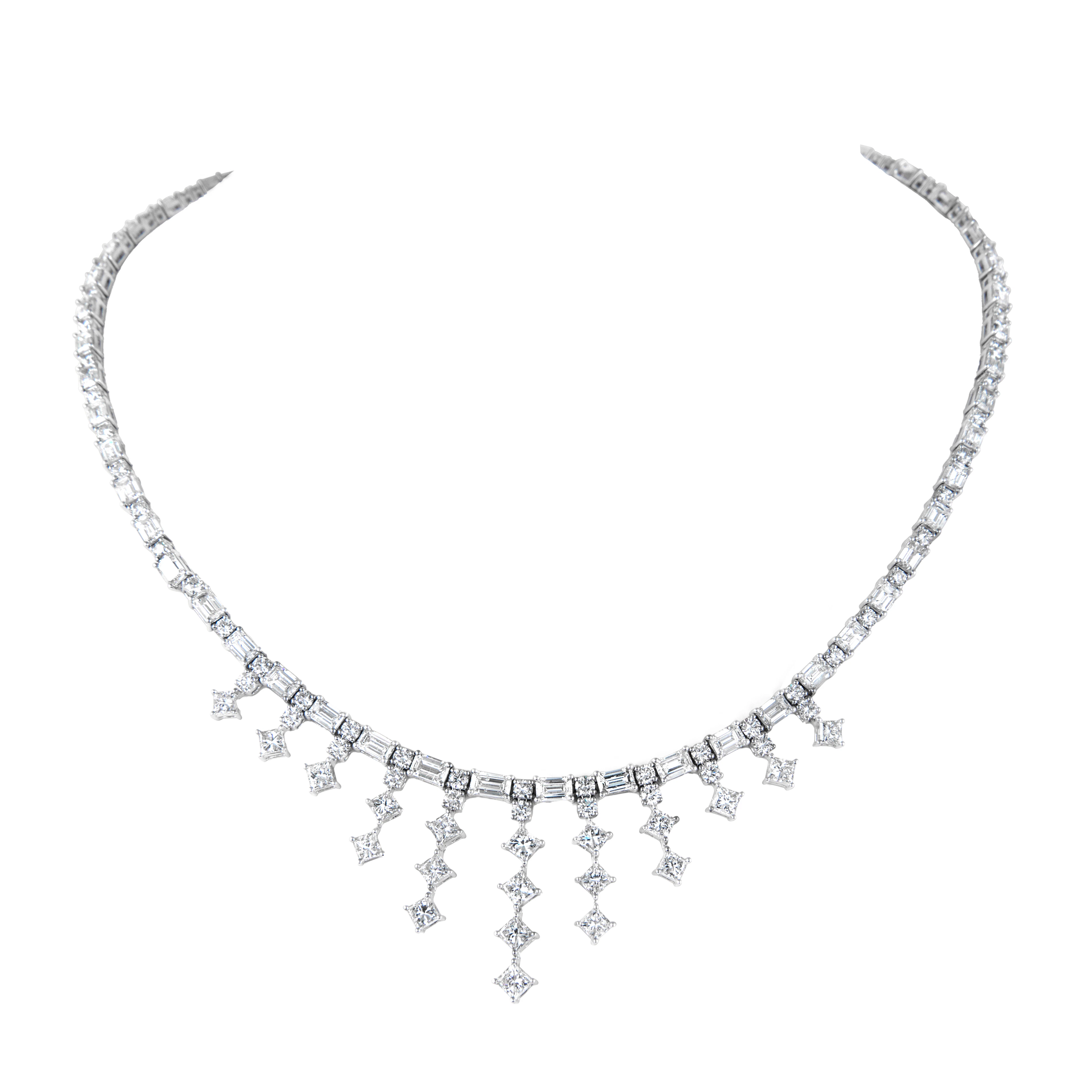 White Gold and Diamond Necklace
