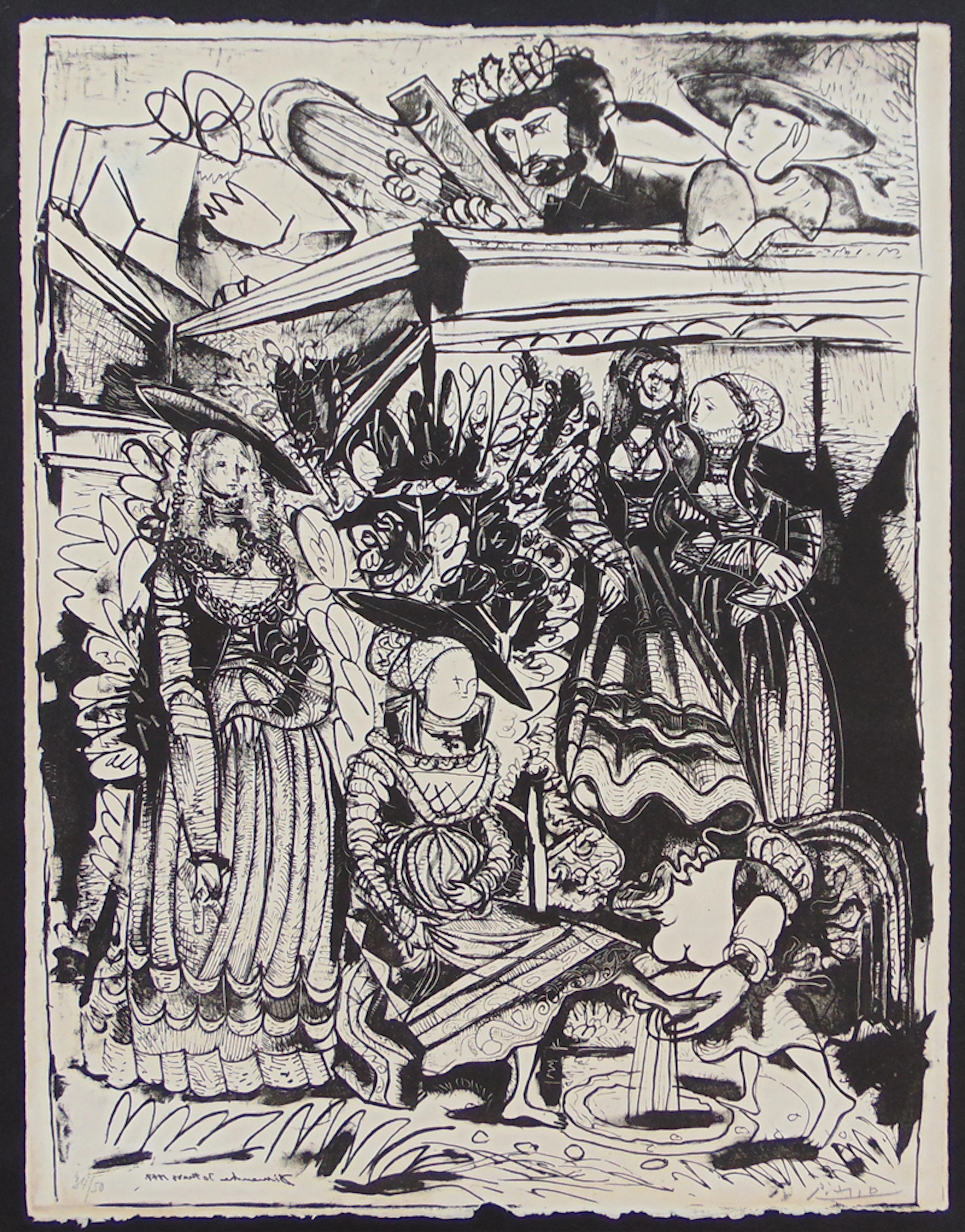 David and Bathsheba (After Lucas Cranach) II | David et Bethsabée