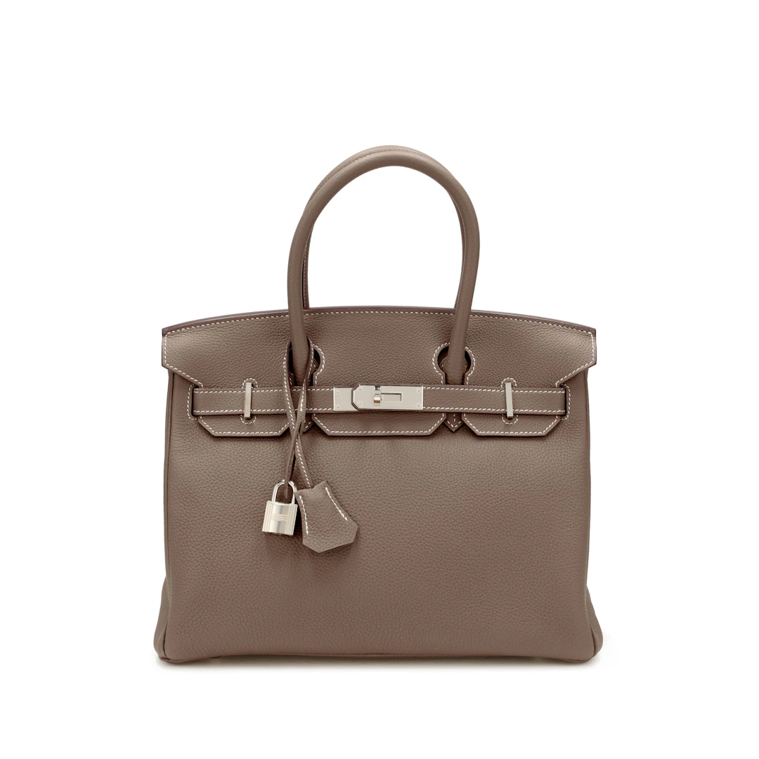 Etoupe Togo Birkin 30 Palladium Hardware, 2026