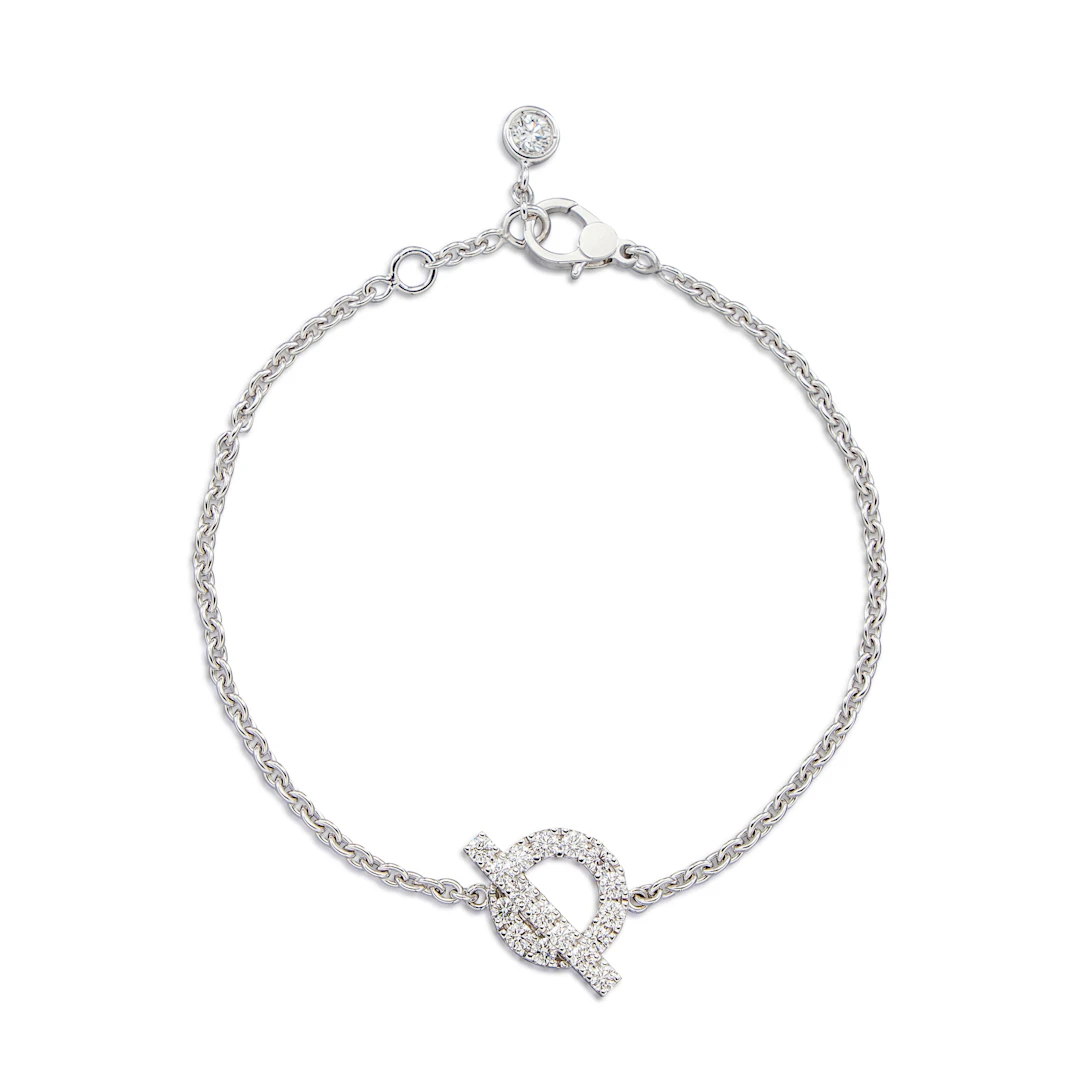 White Gold and Diamond Finesse Bracelet
