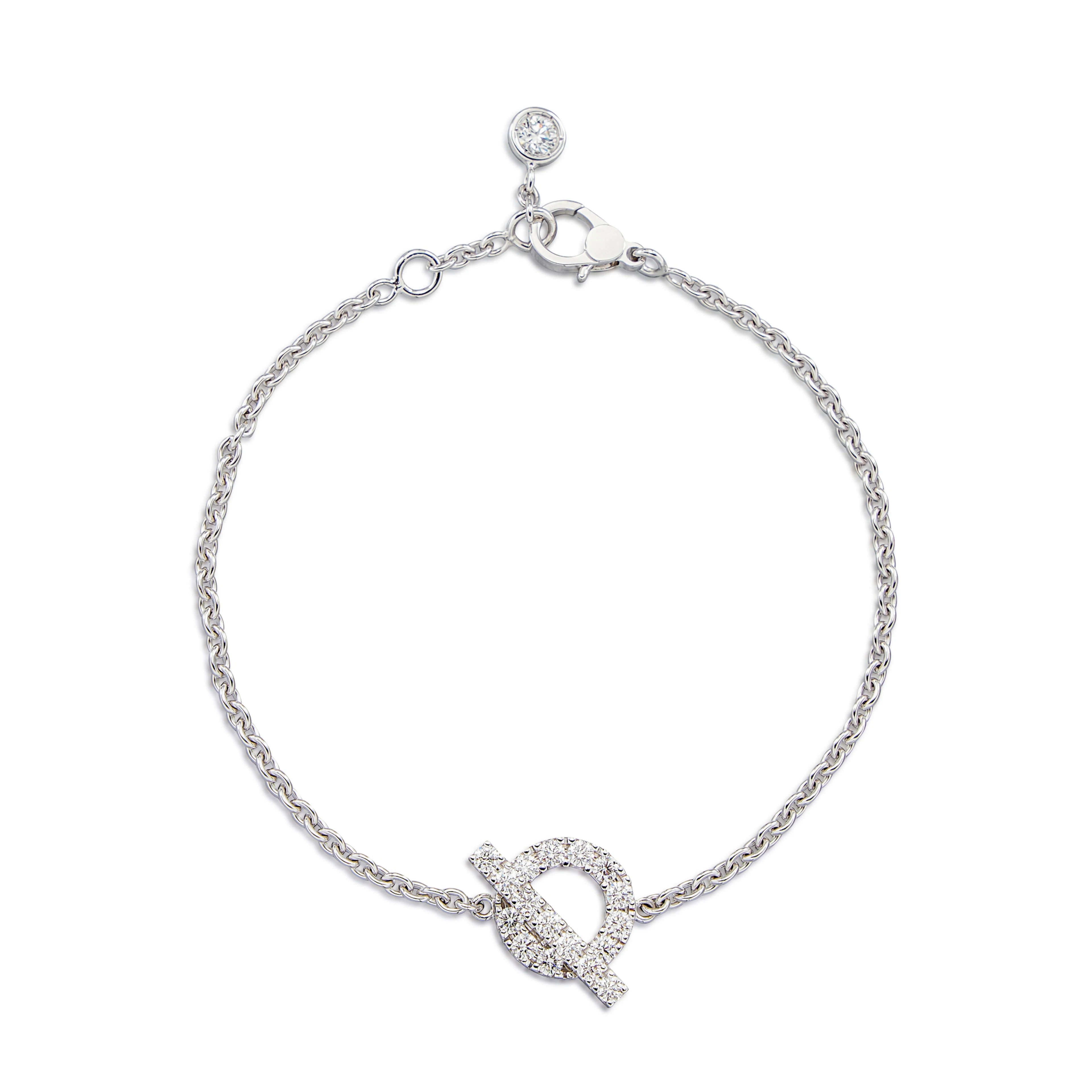White Gold and Diamond Finesse Bracelet