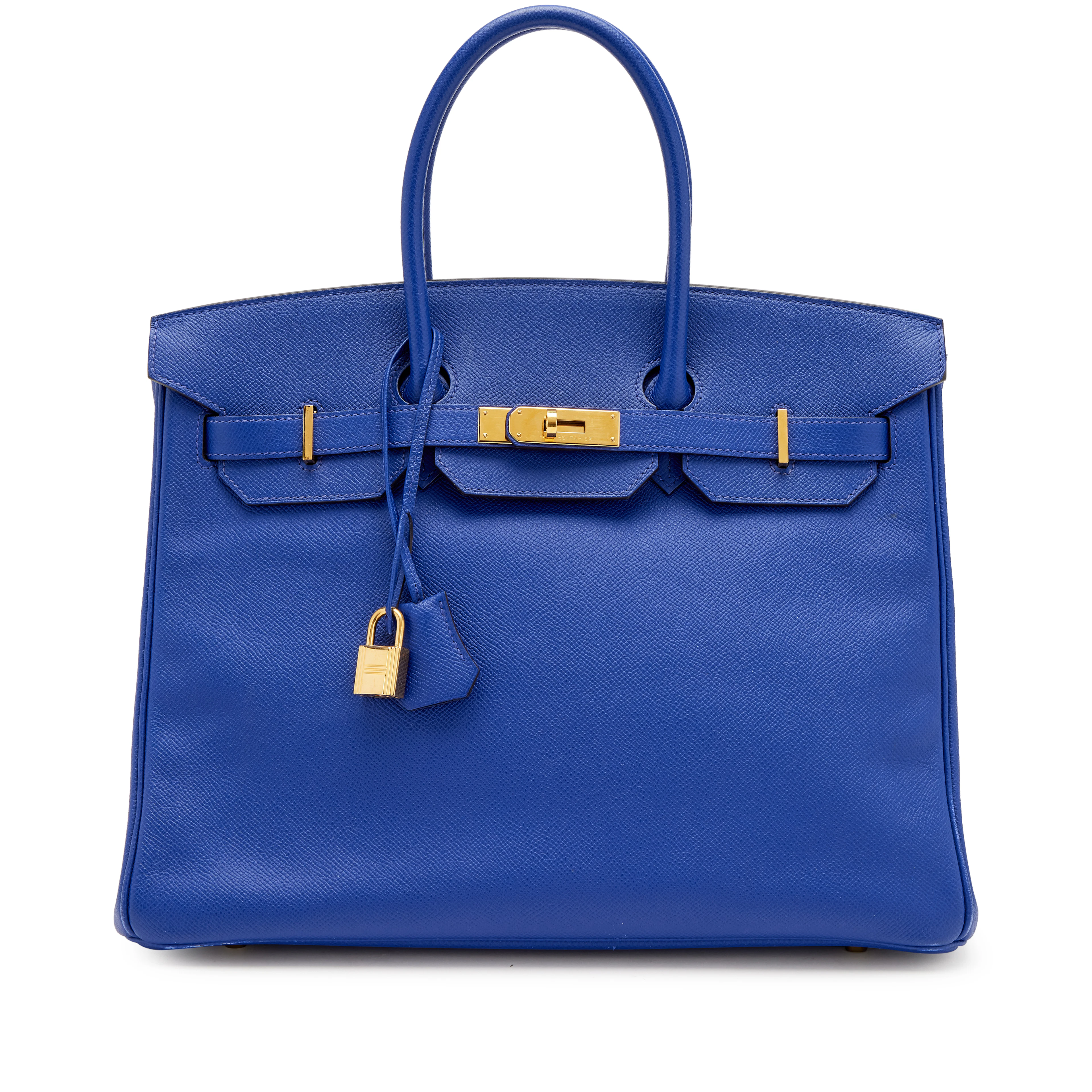 Bleu Electrique Epsom Birkin 35 Gold Hardware, 2014