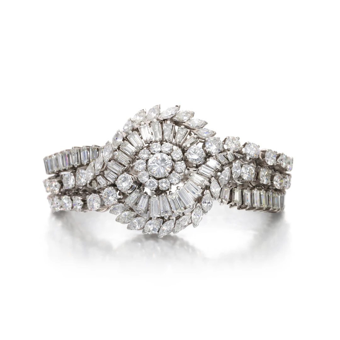 Vintage Platinum and Diamond Bracelet