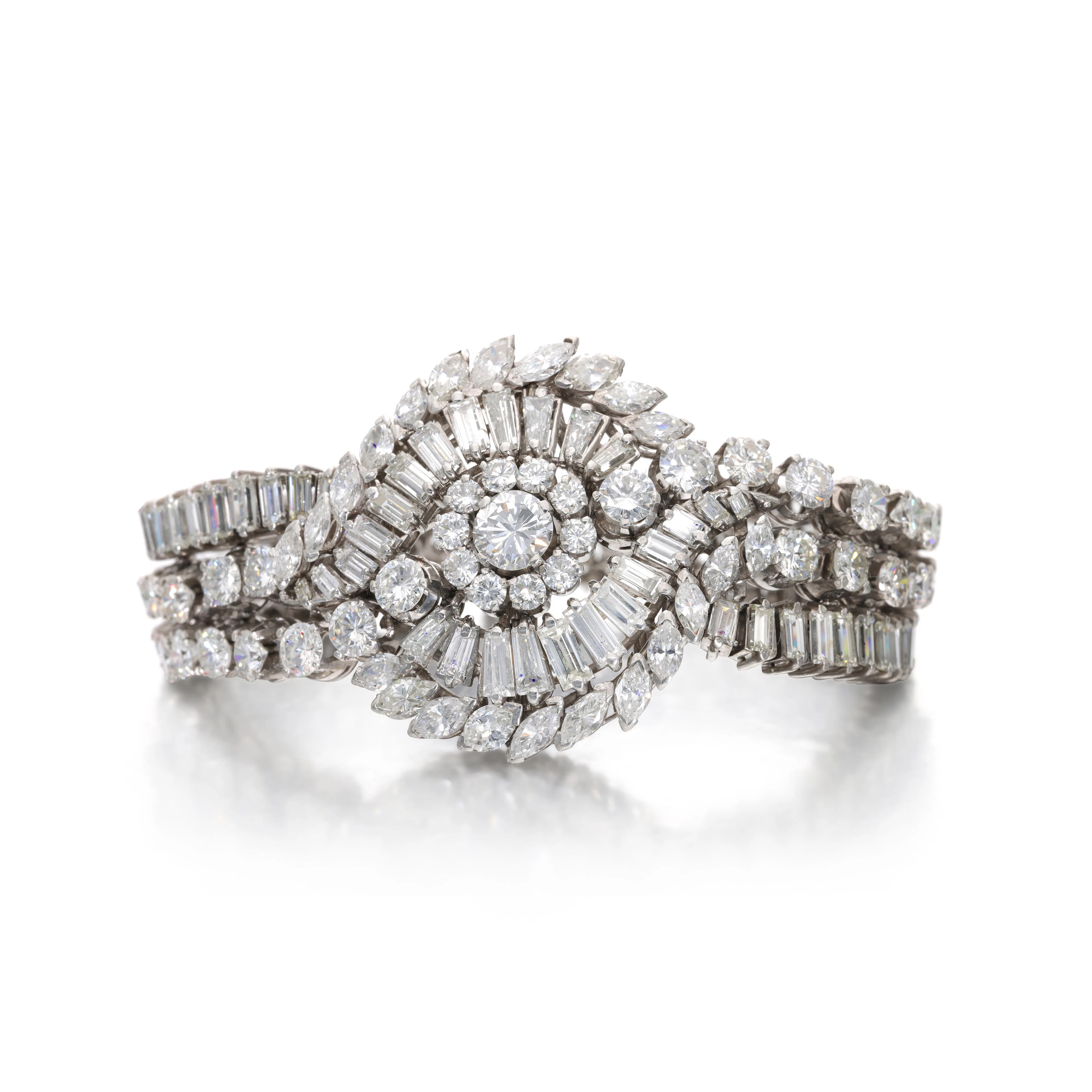 Vintage Platinum and Diamond Bracelet