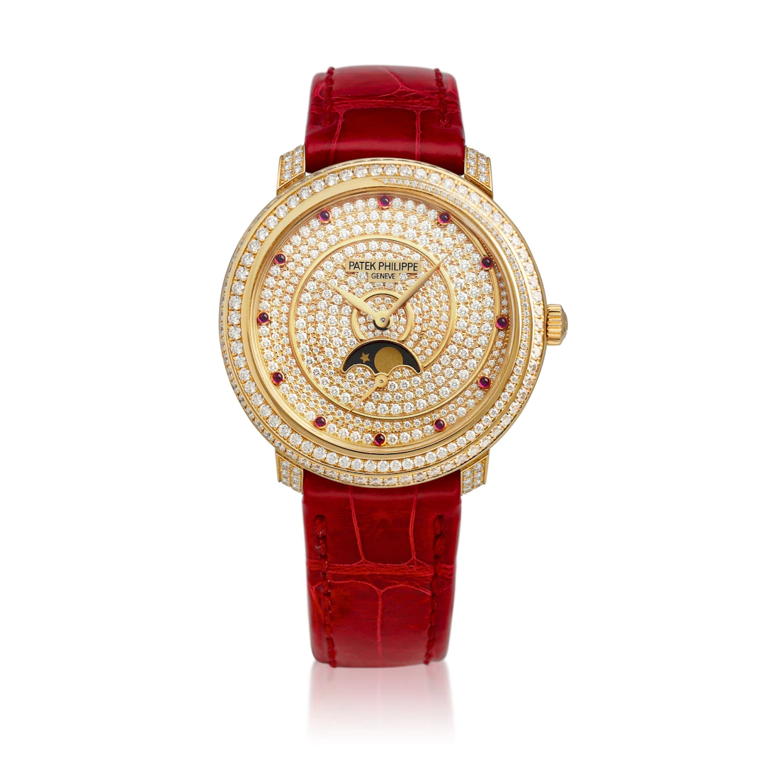 Diamond Ribbon Joaillerie (Reference 4968/400). A 33mm rose gold diamond