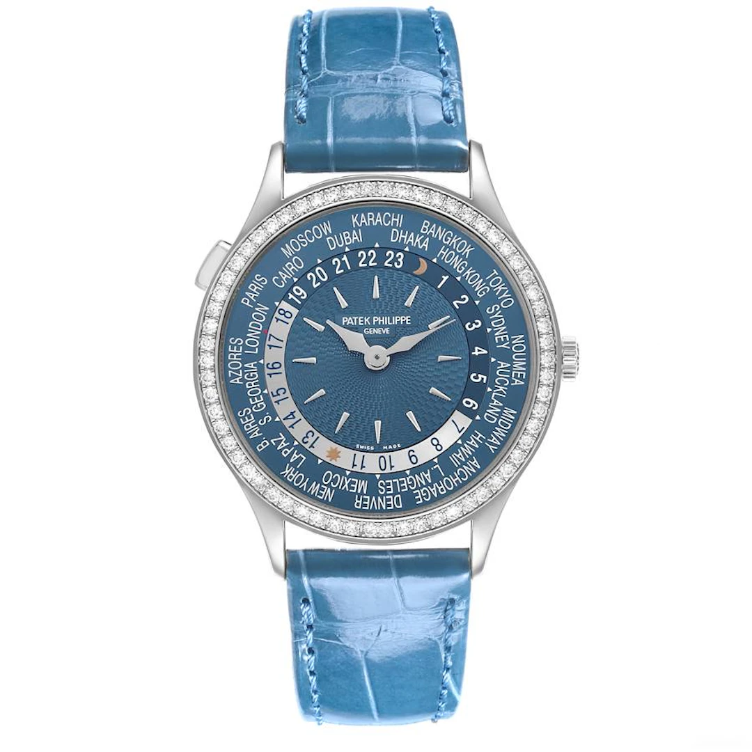 Complications (Reference 7130G-014). A 36mm white gold diamond set