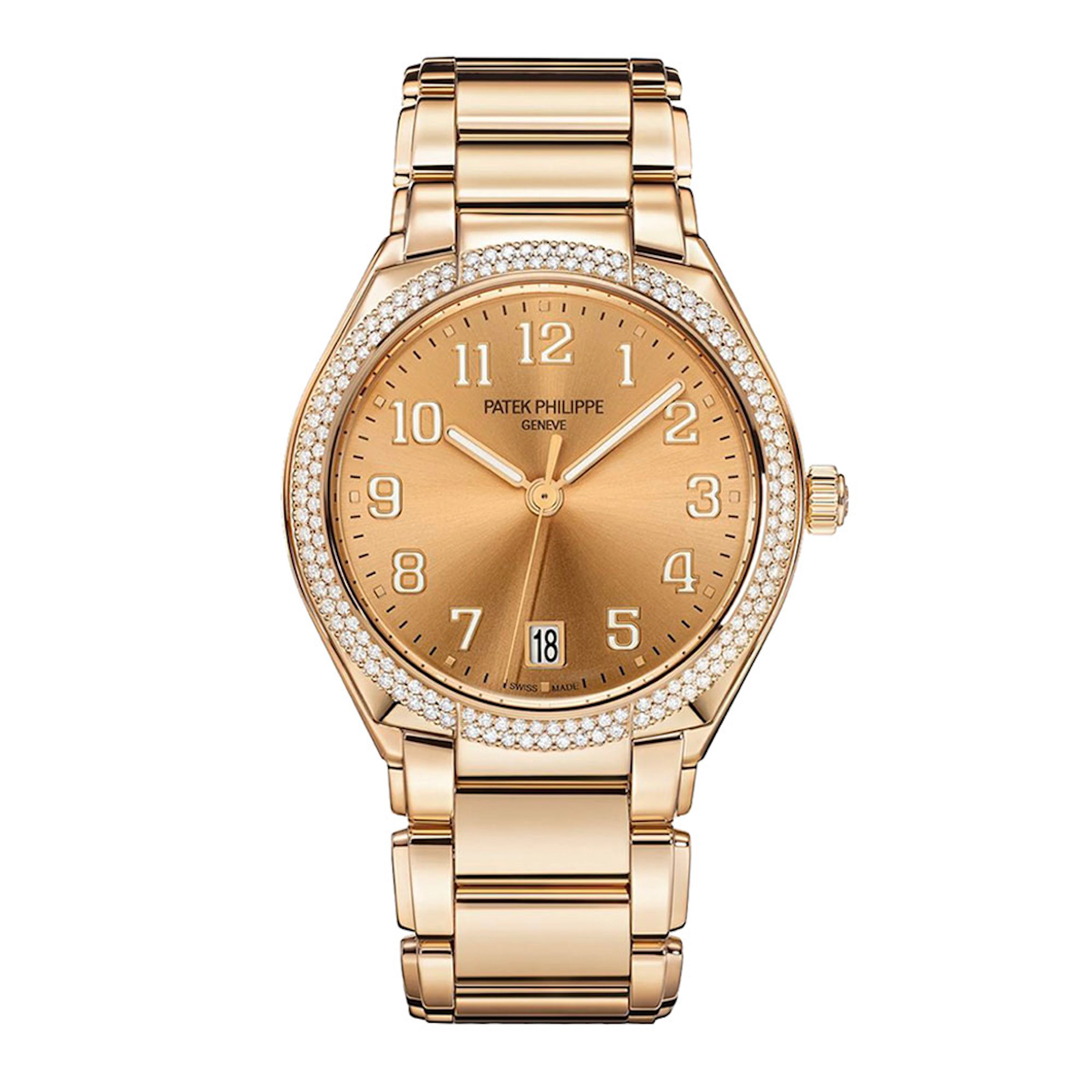 Twenty-4 (Reference 7300/1200R-011). A 36mm unworn rose gold diamond-set