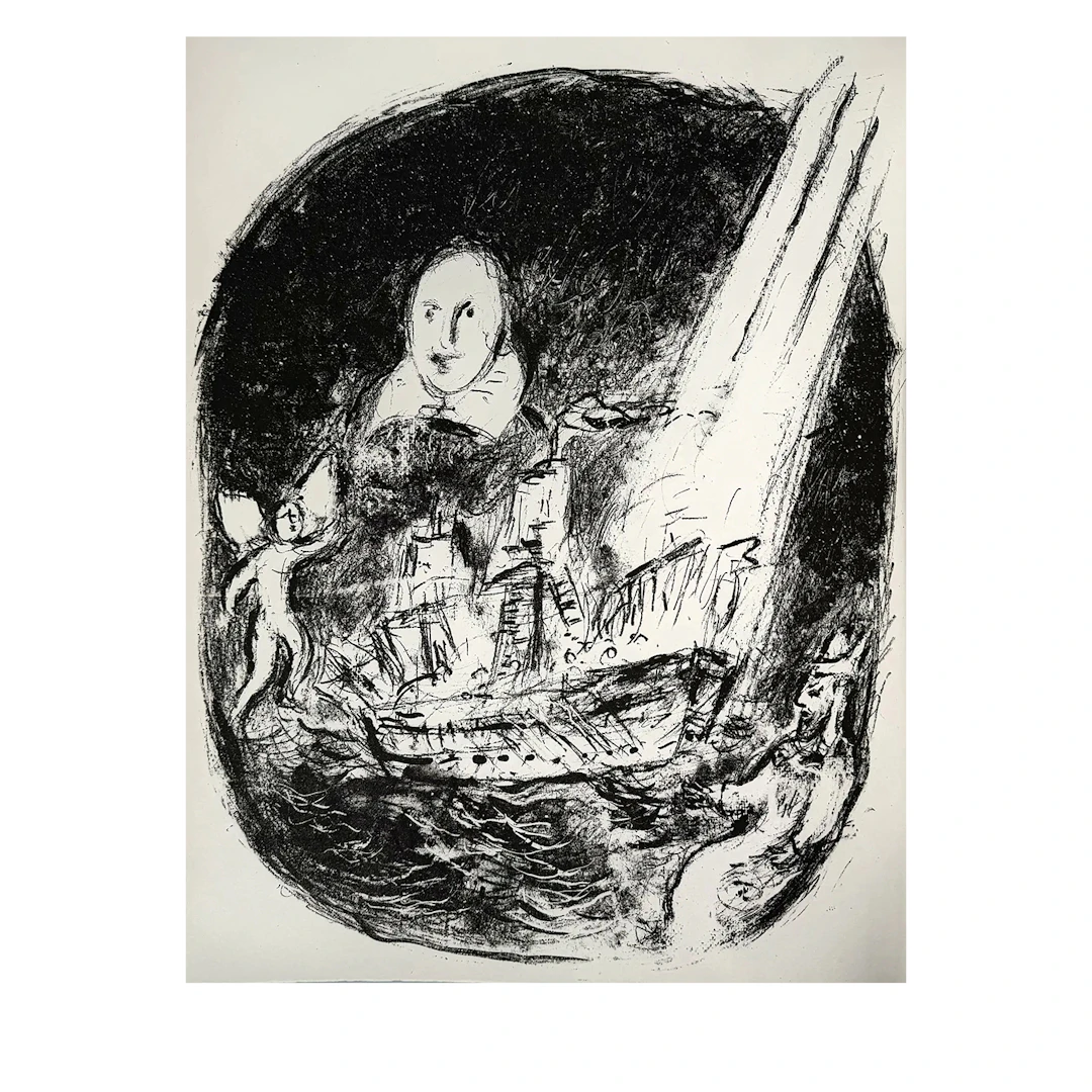 The Tempest | Signed by Chagall