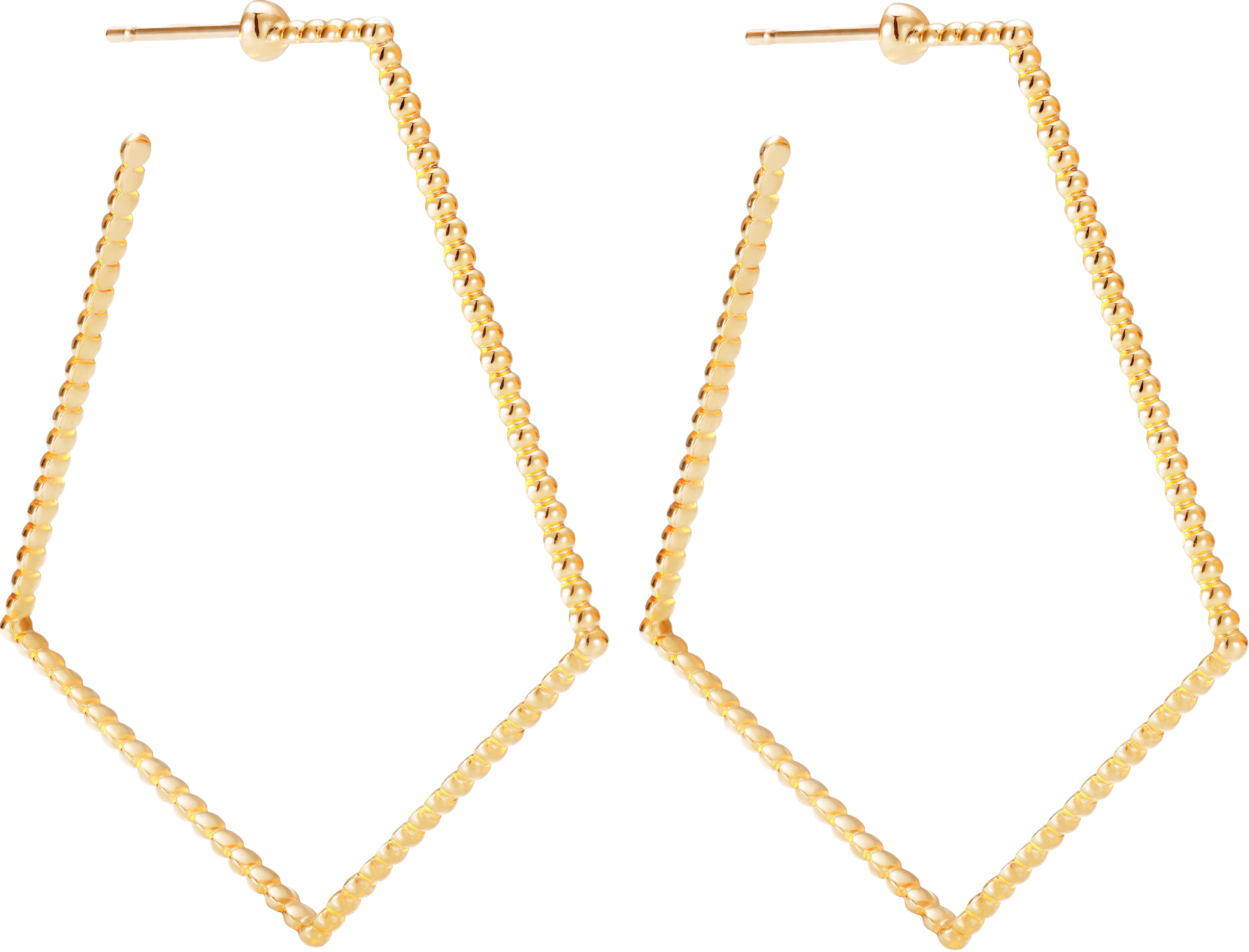 Beaded Pentagon I Earrings