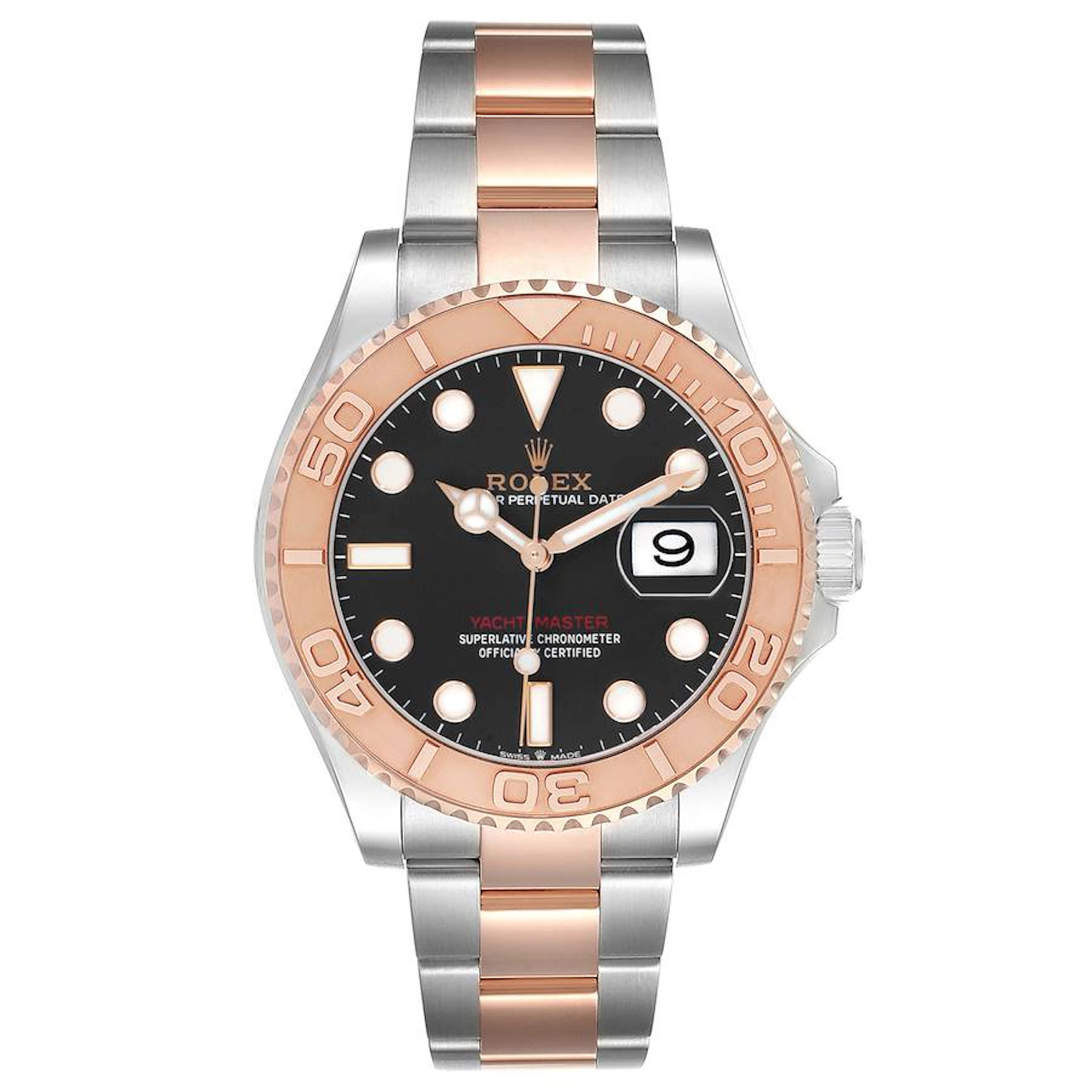 Yacht-Master (Reference 126621). A 40mm rose gold stainless steel