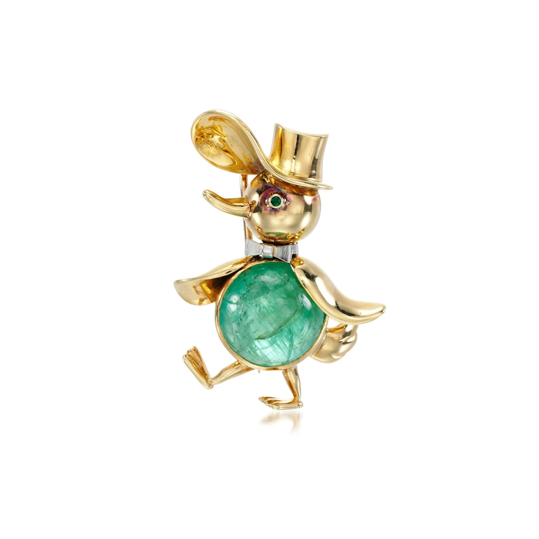 Emerald Brooch