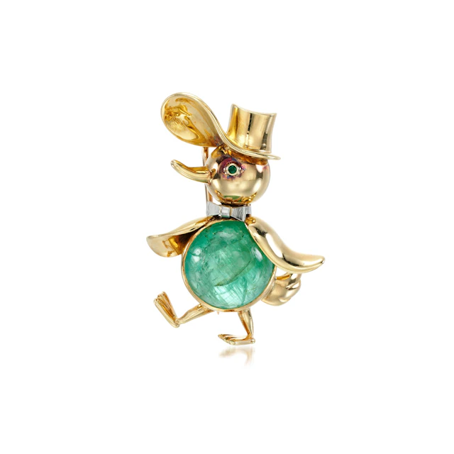 Emerald Brooch