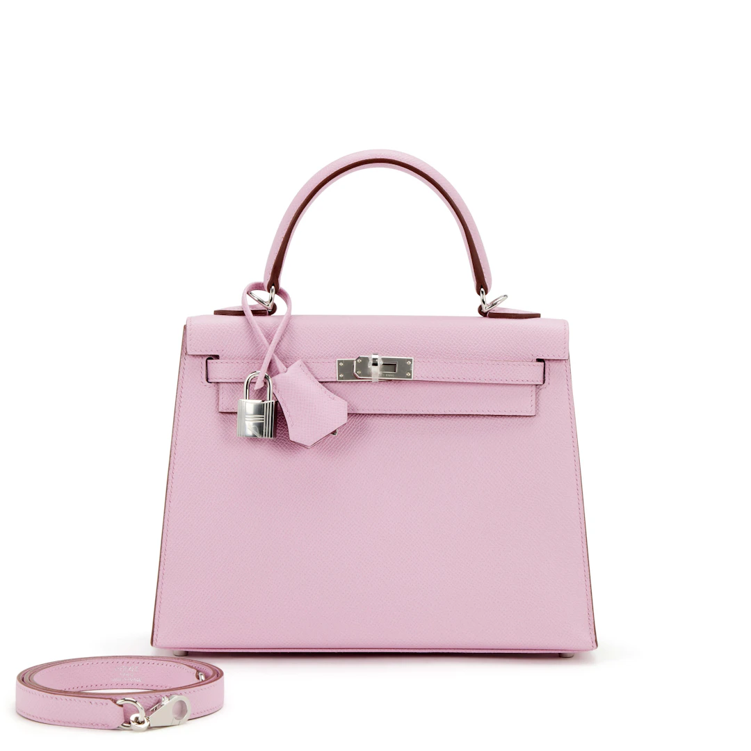Mauve Sylvestre Epsom Kelly 25 Sellier Palladium Hardware, 2026