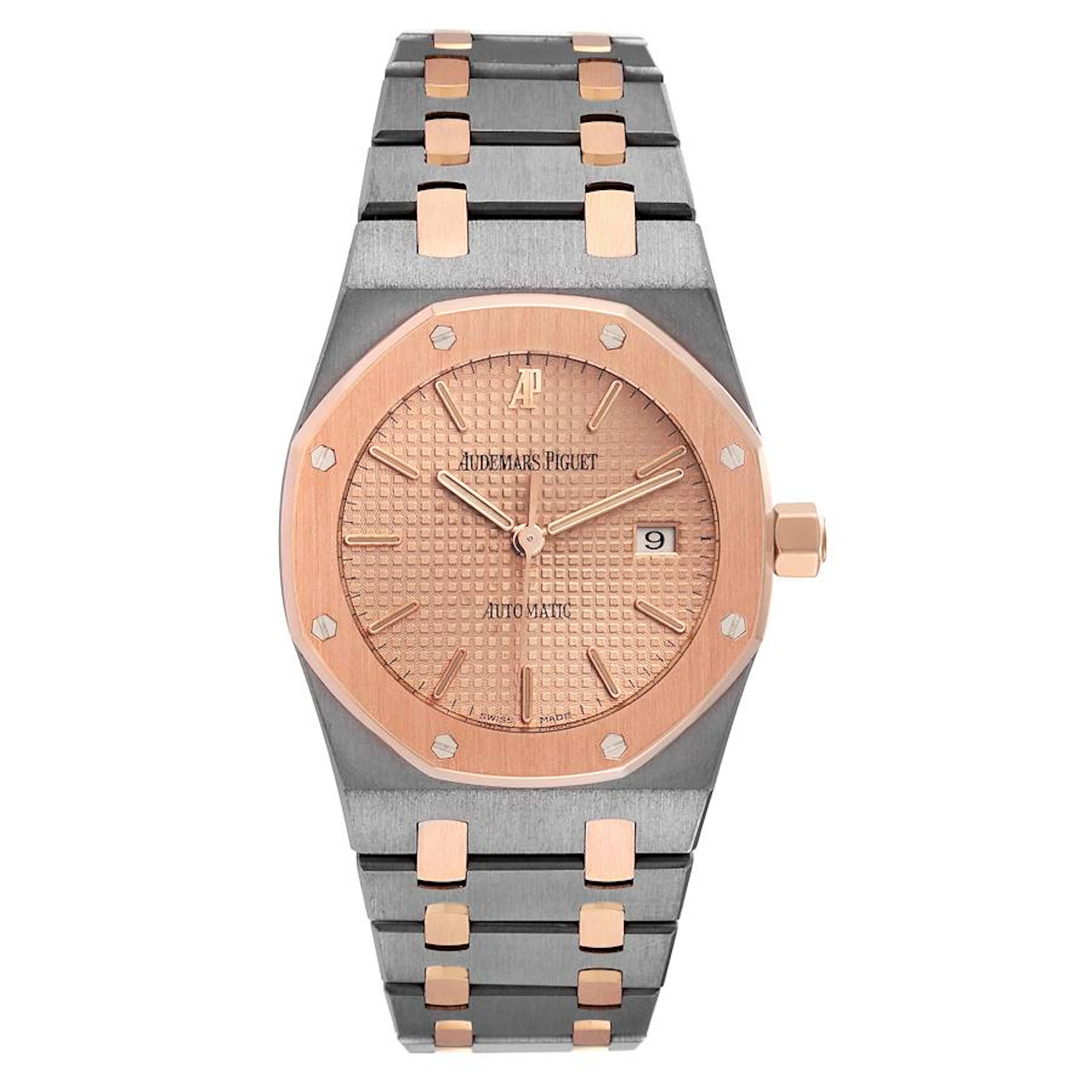 Royal Oak (Reference 15000TR). A 33mm rose gold and tantalum automatic