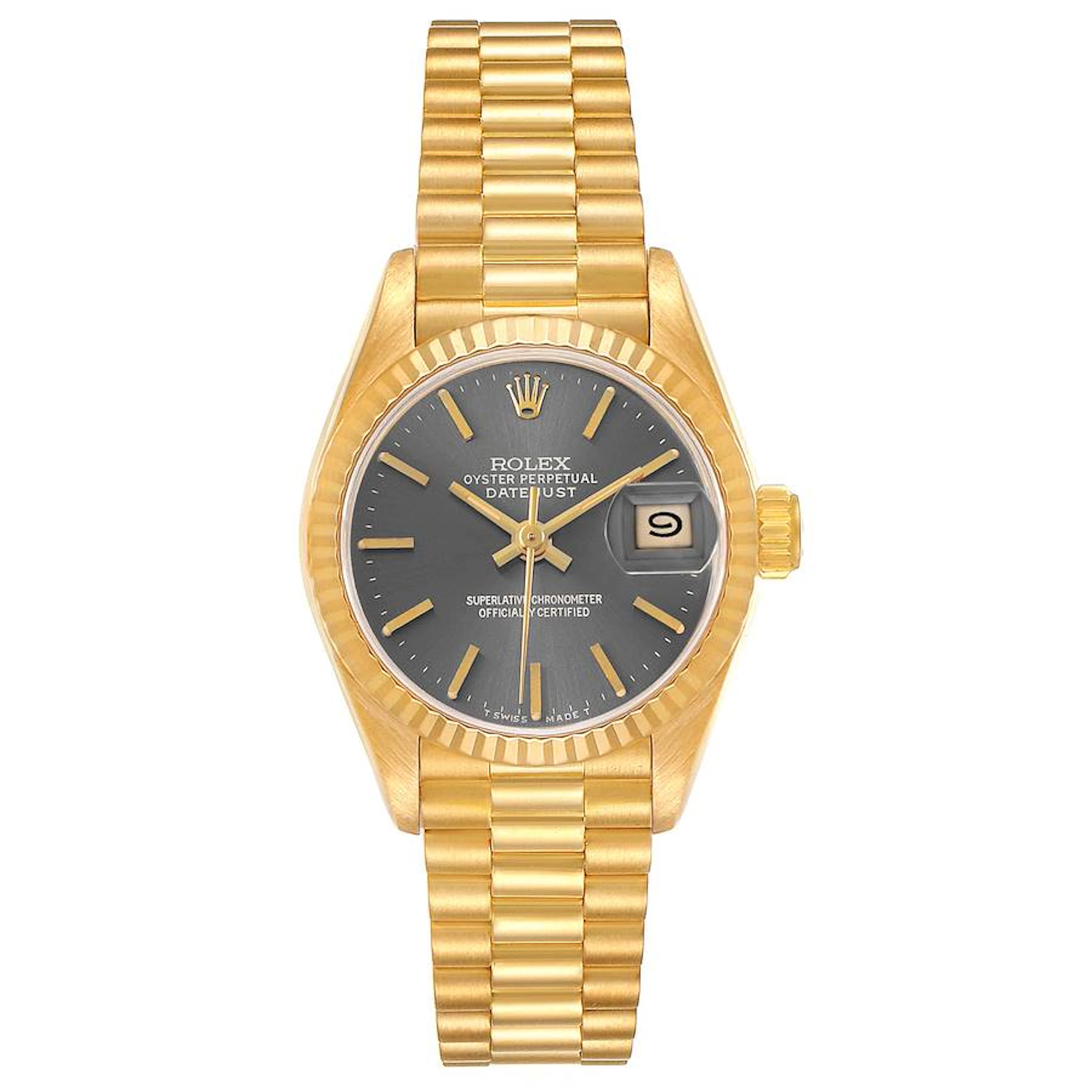 President Datejust (Reference 69178). A 26mm yellow gold automatic
