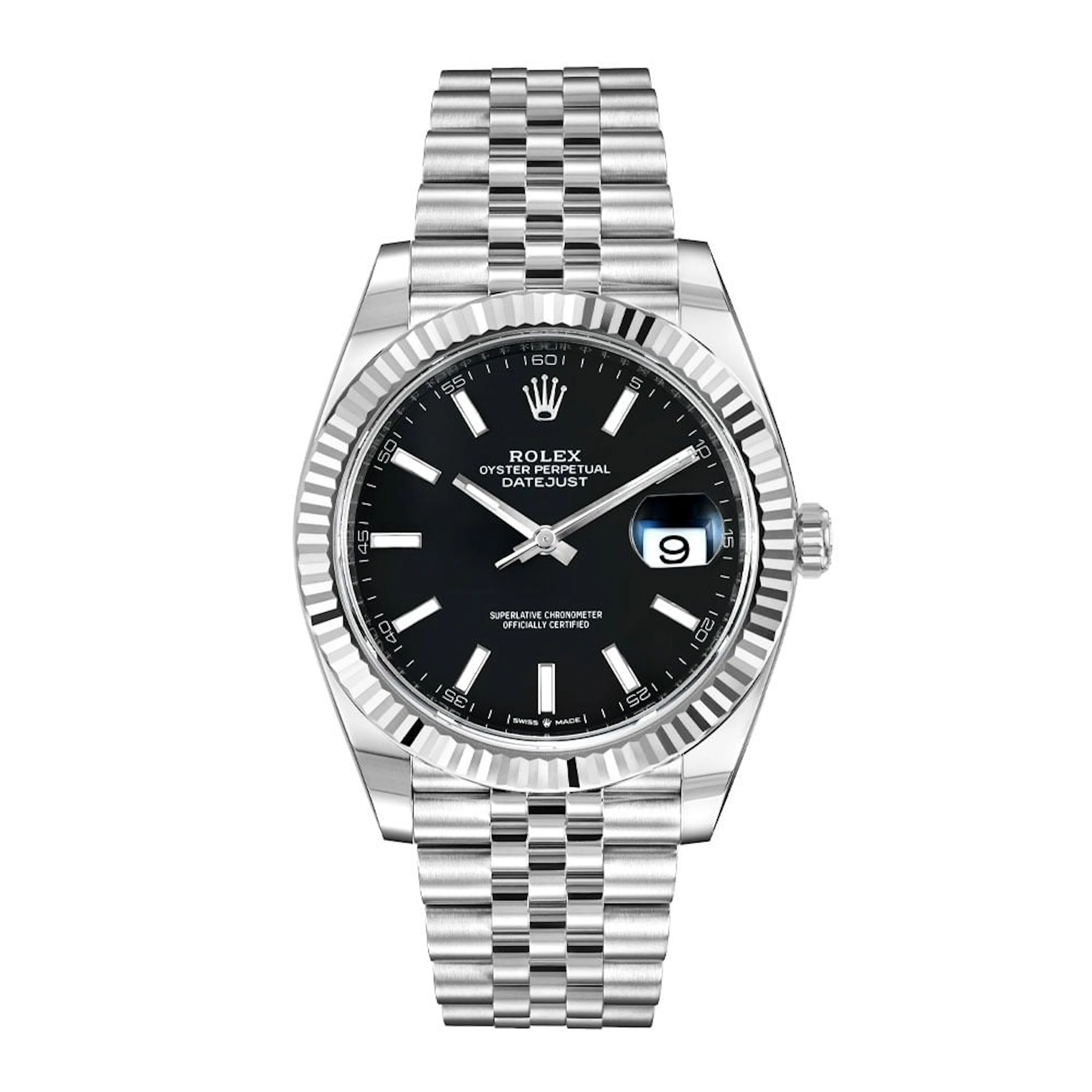 Datejust (Reference 126334). A 41mm stainless steel white gold automatic