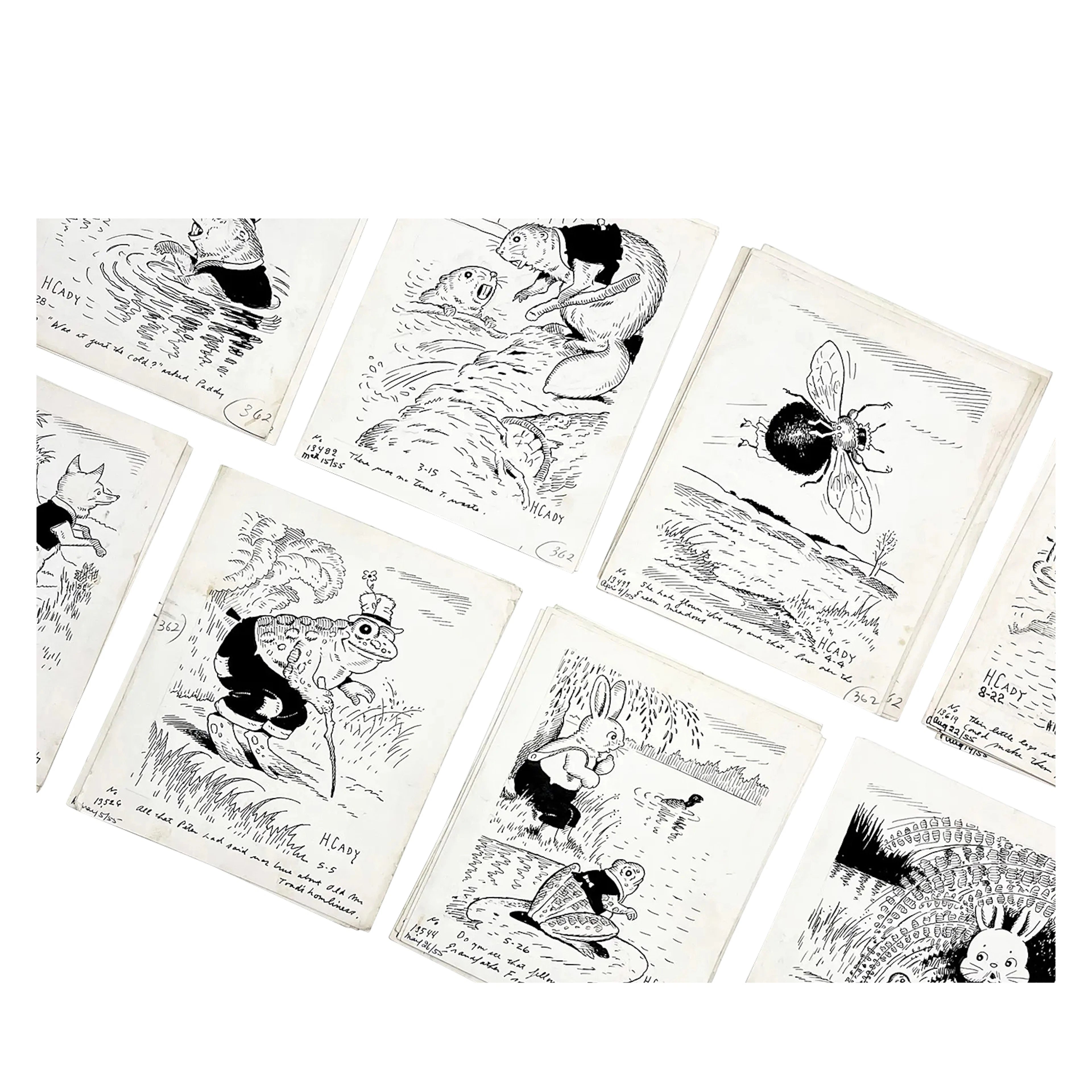Collection Of Final Illustrations For Thornton Burgess's Bedtime Story Column