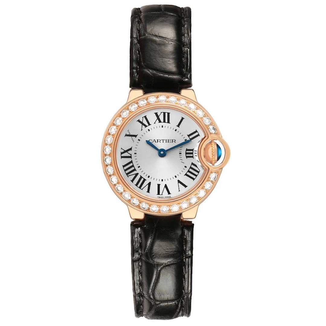 Ballon Bleu (Reference WE900251). A 28mm rose gold diamond-set quartz