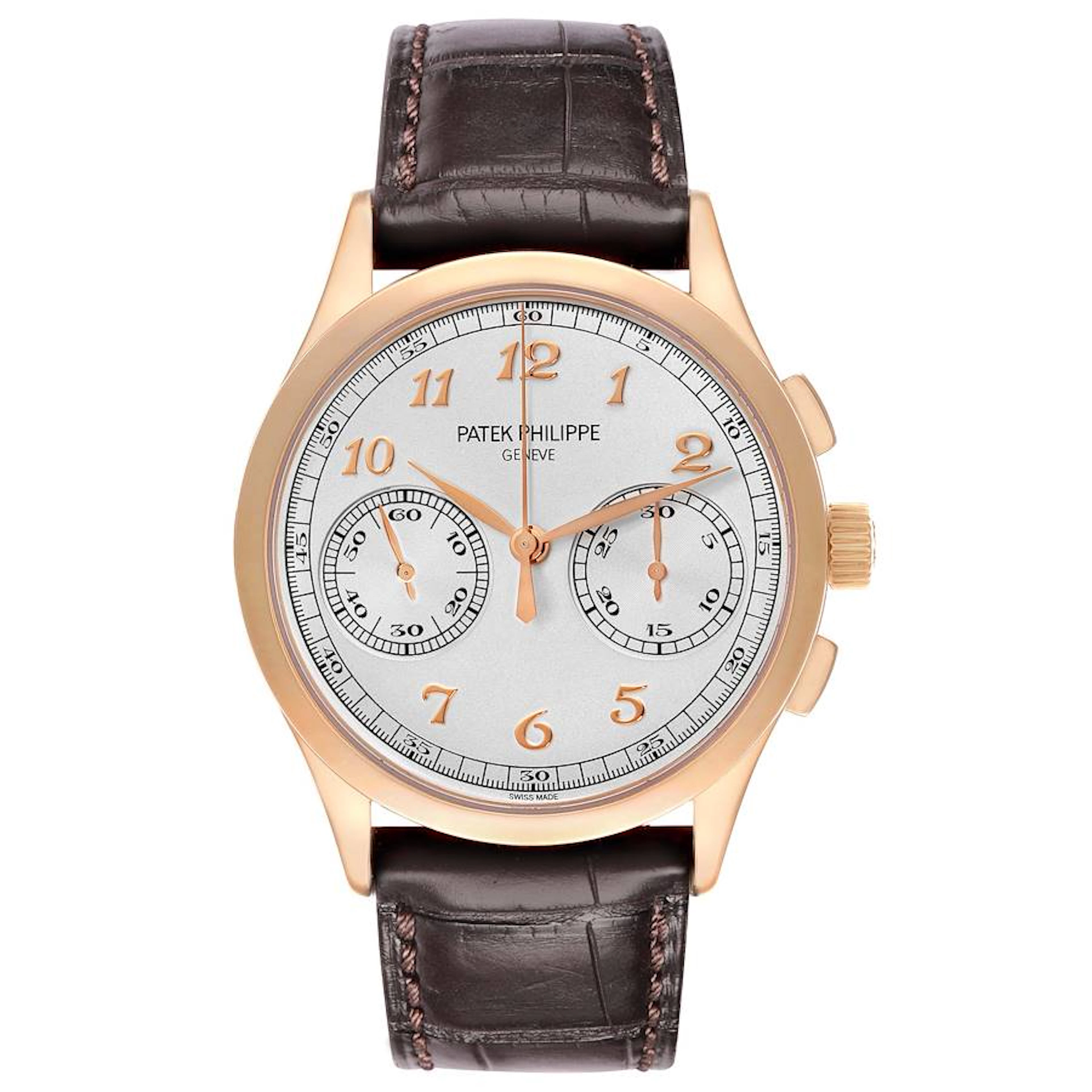 Complications (Reference 5170R). A 39mm rose gold manual wind wristwatch