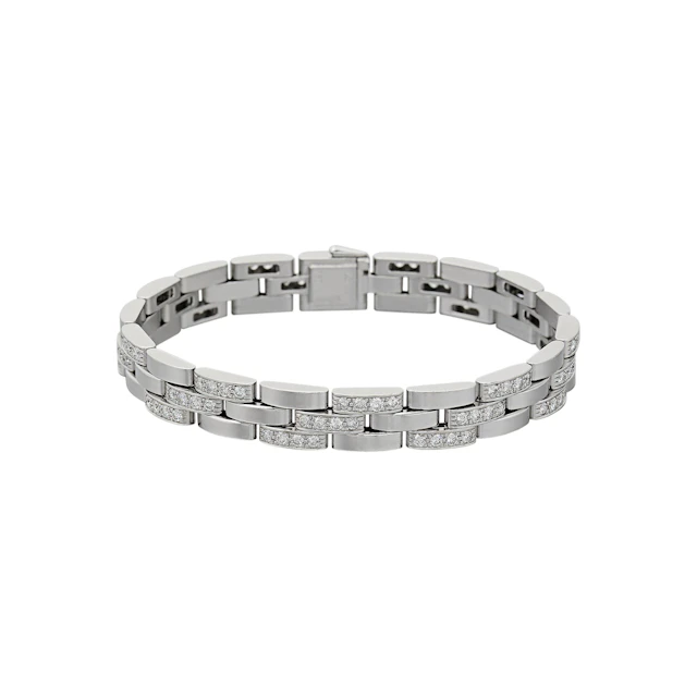 White Gold and Diamond Maillon Panthère Bracelet