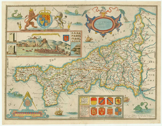 Map of Cornwall
