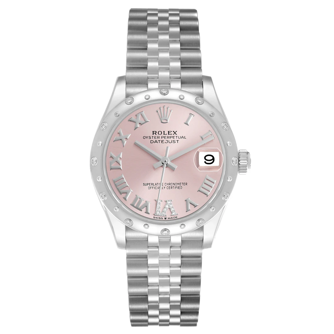 Datejust (Reference 278344RBR). A 31mm stainless steel white gold