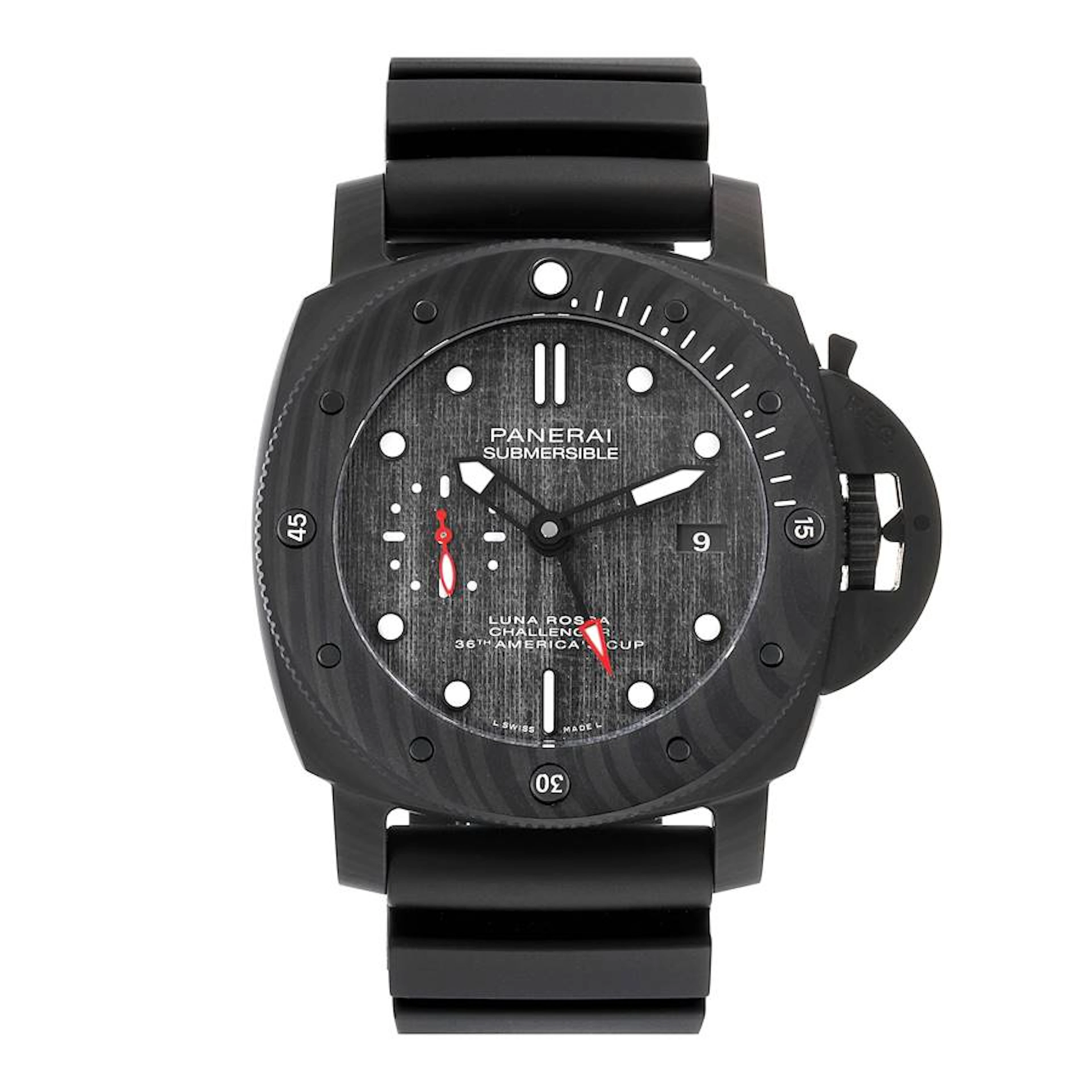Submersible Luna Rossa (Reference PAM01039). A 47mm black carbotech
