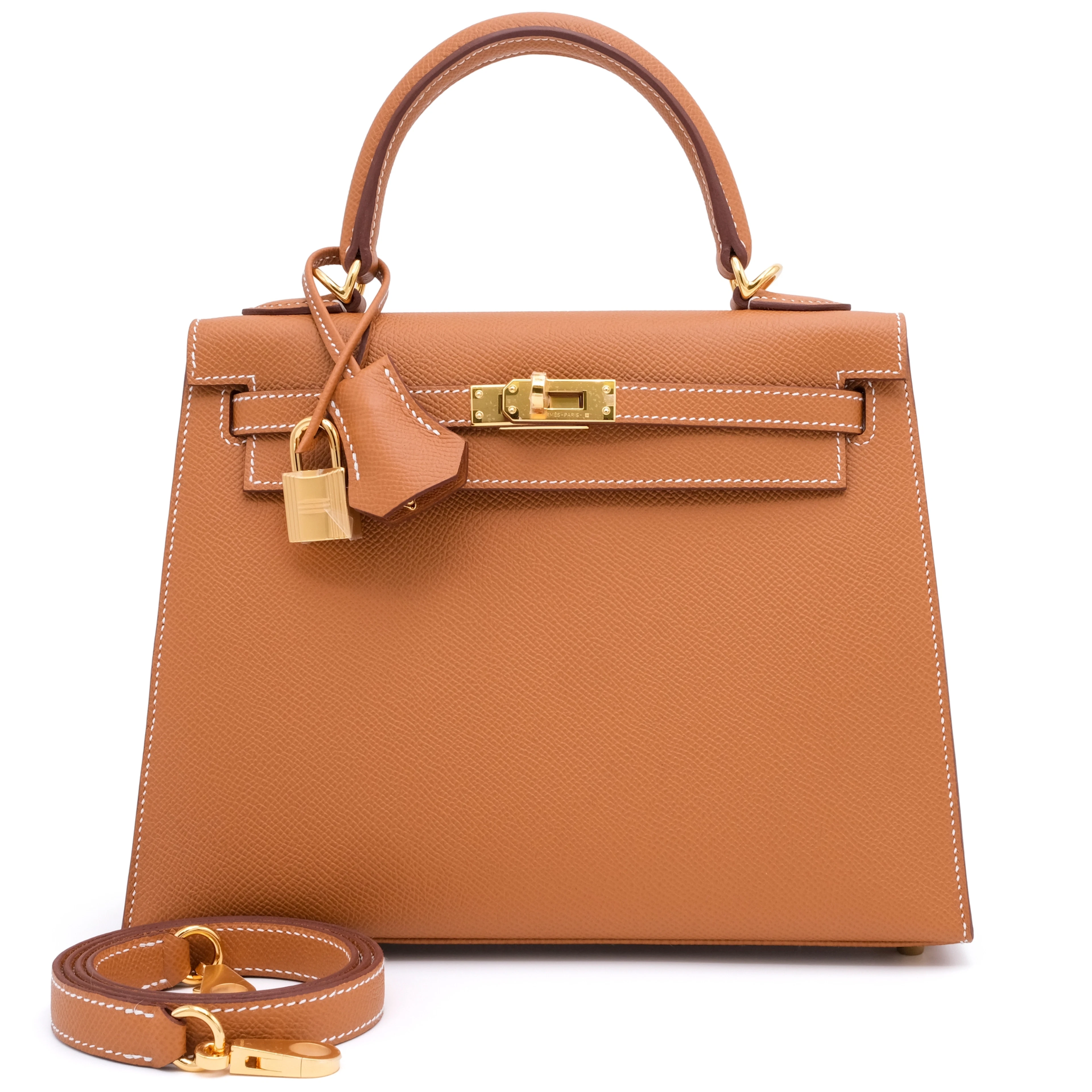 Gold Epsom Kelly 25 Sellier Palladium Hardware, 2026