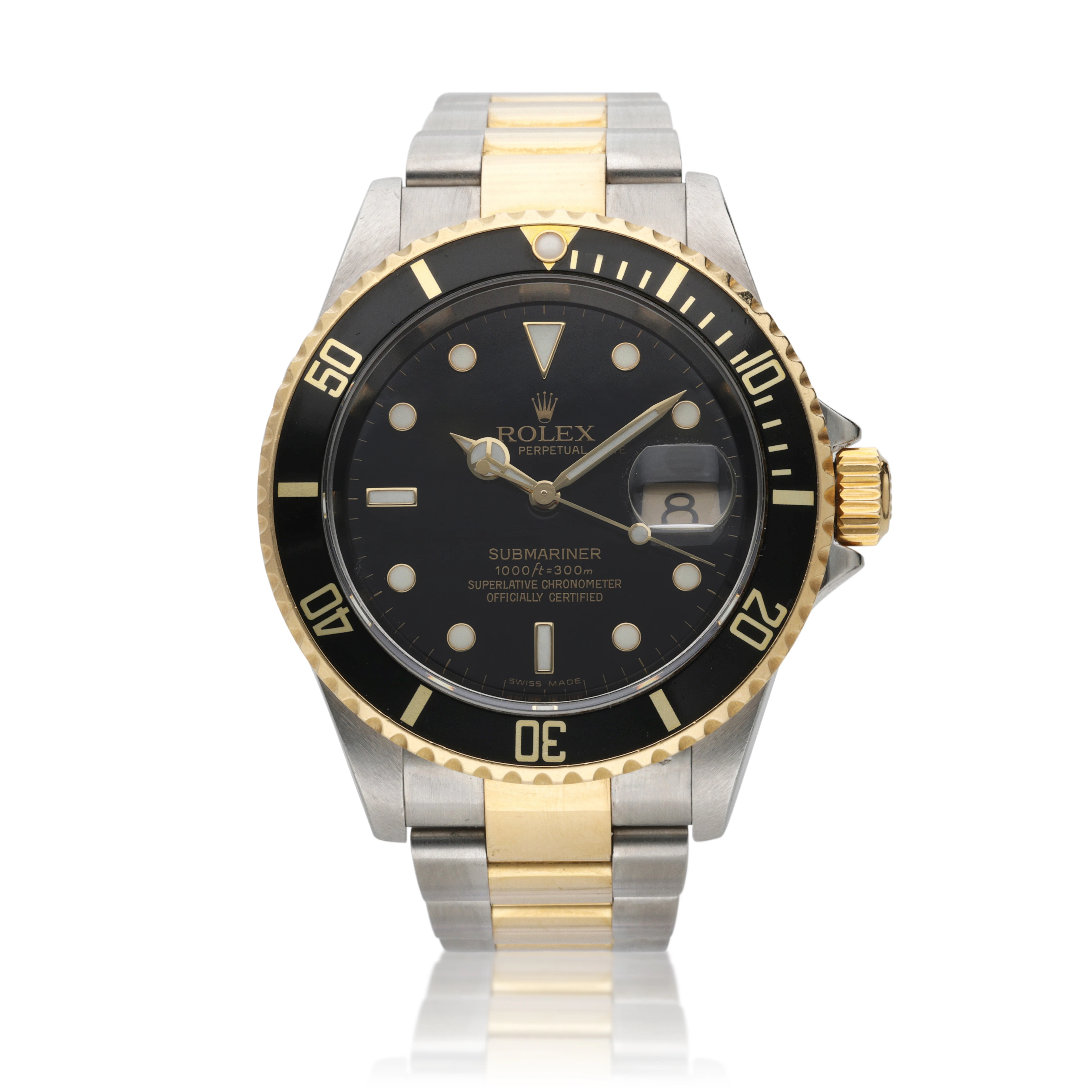 Submariner (Reference 116613). A 40mm yellow gold stainless steel