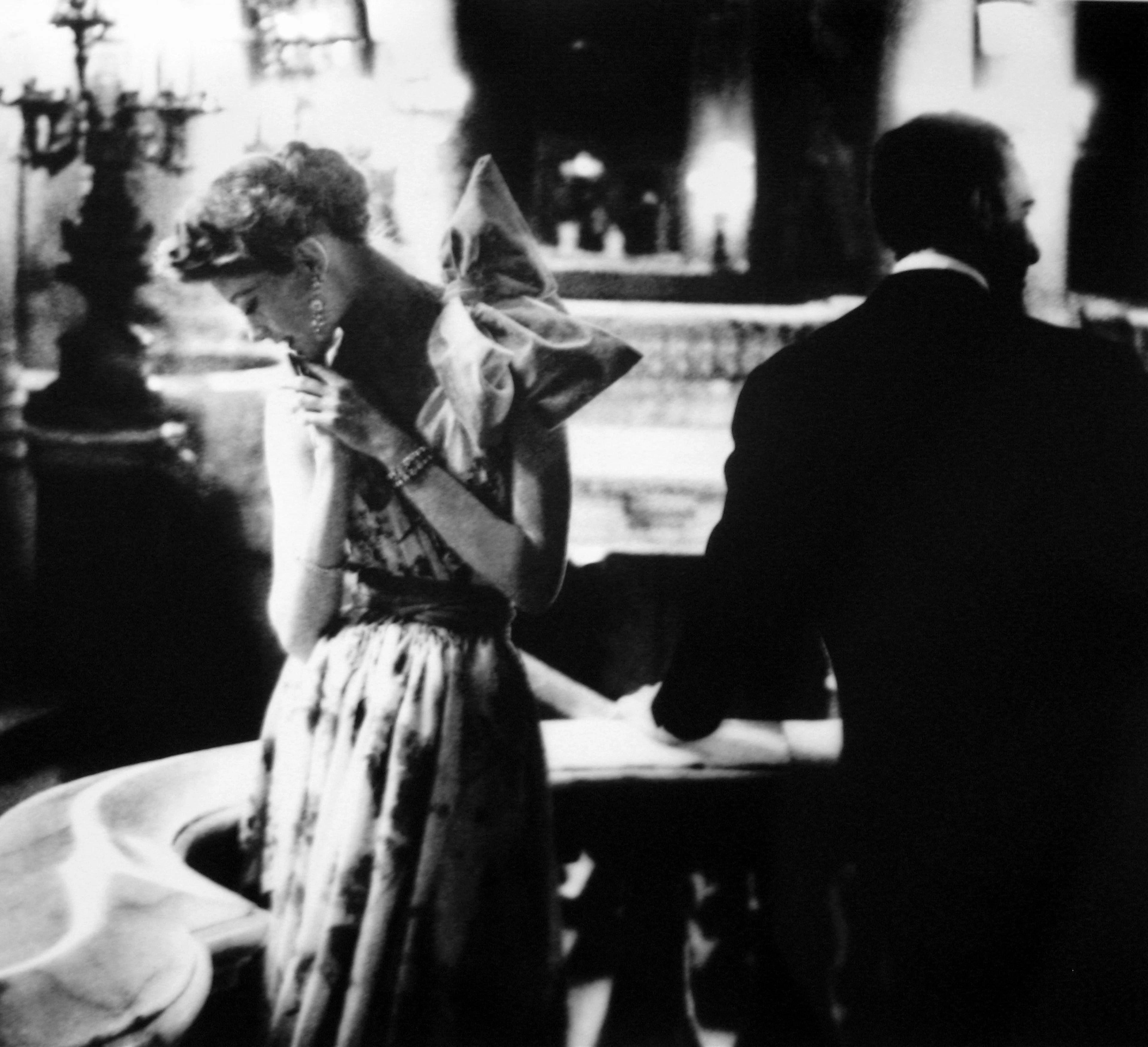 Paris Gala Night, Barbara Mullen in a Dress by Patou, Paris, Harper's Bazaar