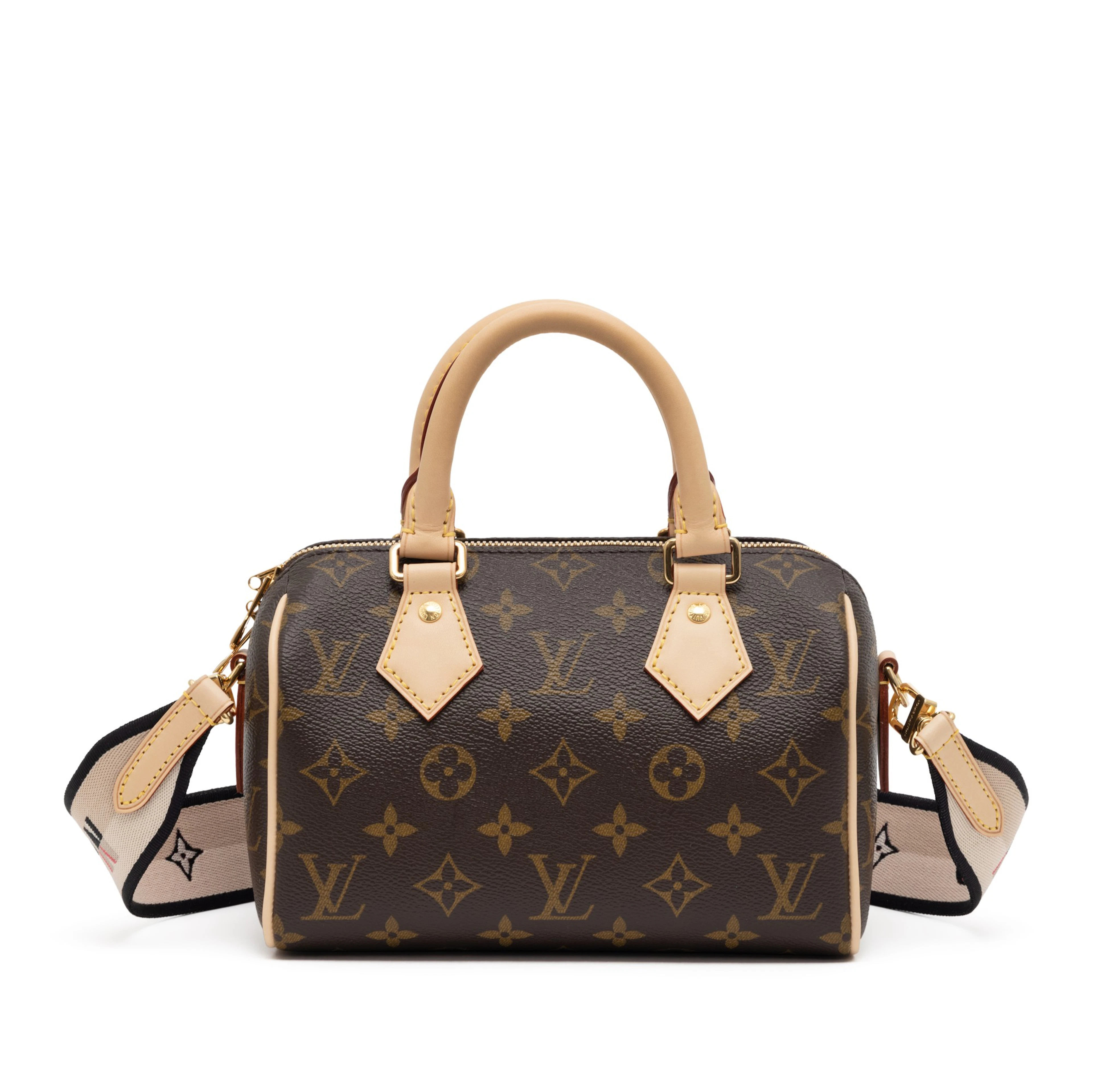 Brown Monogram Coated Canvas Speedy Bandoulière 20 Gold Hardware, 2021