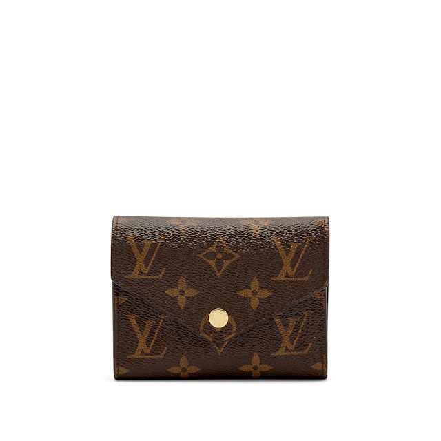 Brown Monogram Coated Canvas Victorine Wallet Gold Hardware, 2020