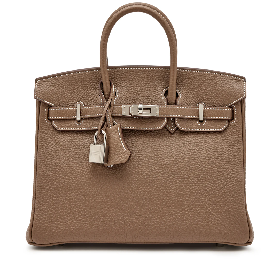 Etoupe Togo Birkin 25 Palladium Hardware, 2021