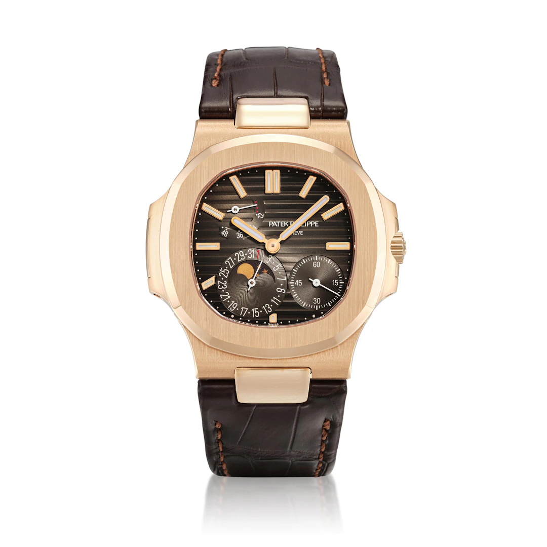 Nautilus (Reference 5712R). A 40mm rose gold automatic wristwatch