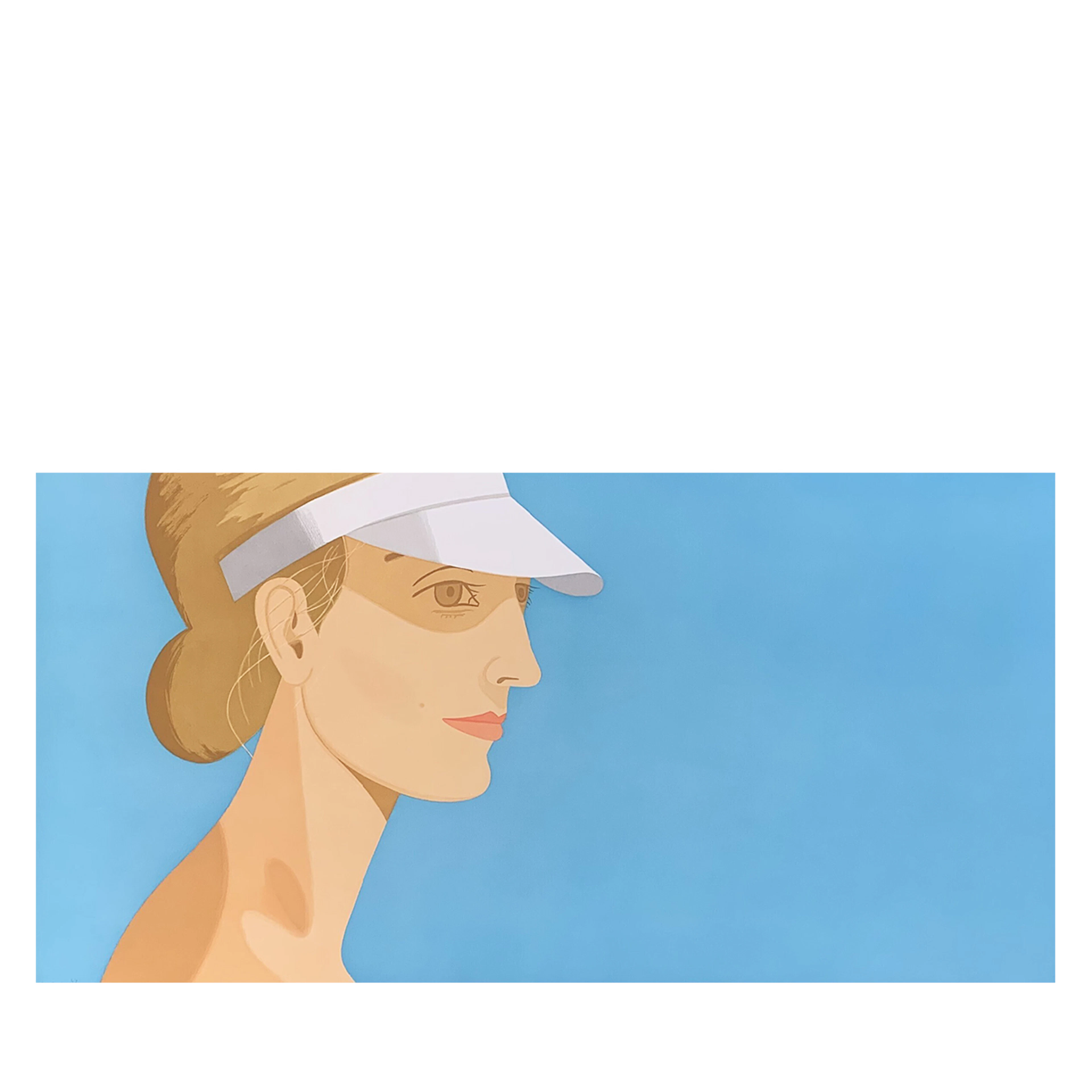 White Visor Signed Print
