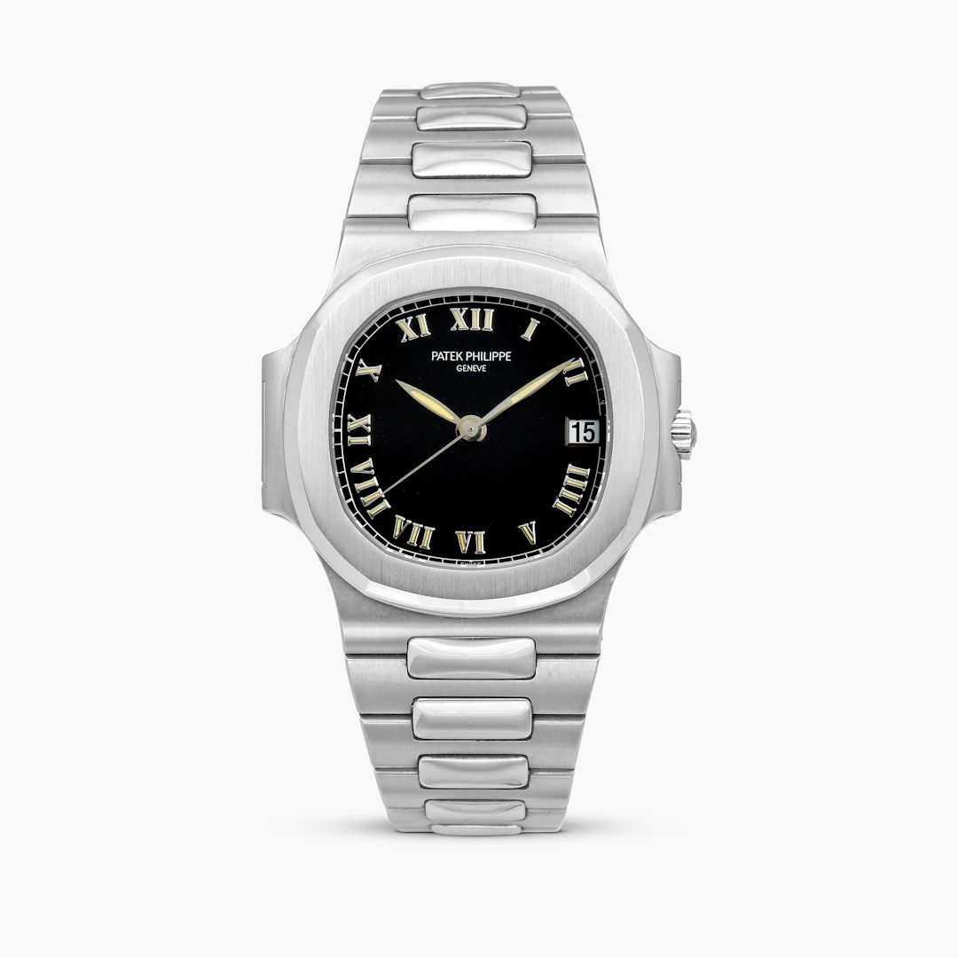 Nautilus (Reference 3800). A stainless steel automatic bracelet watch